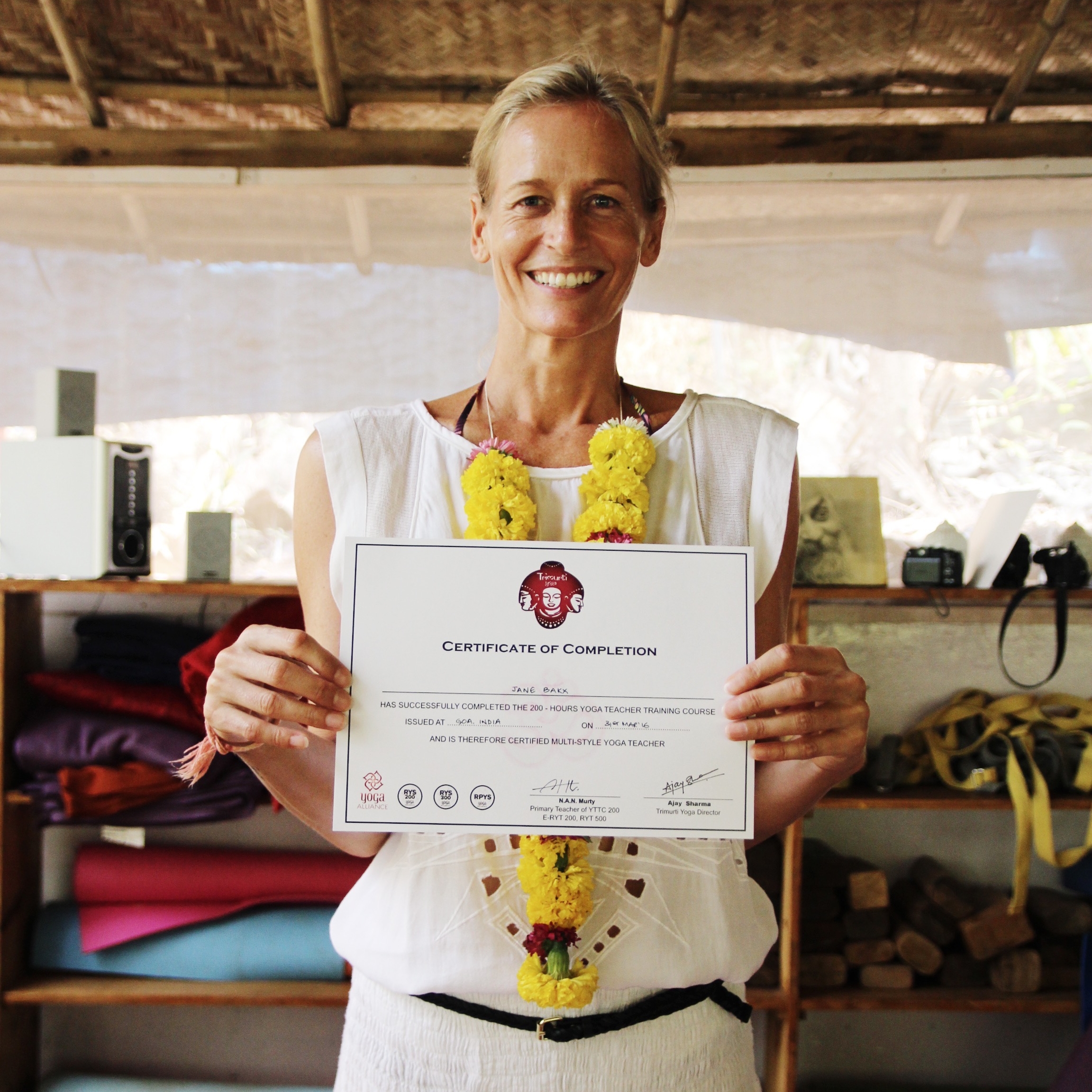 200h graduation, Jane Bakx Yoga, Goa India (Copy)