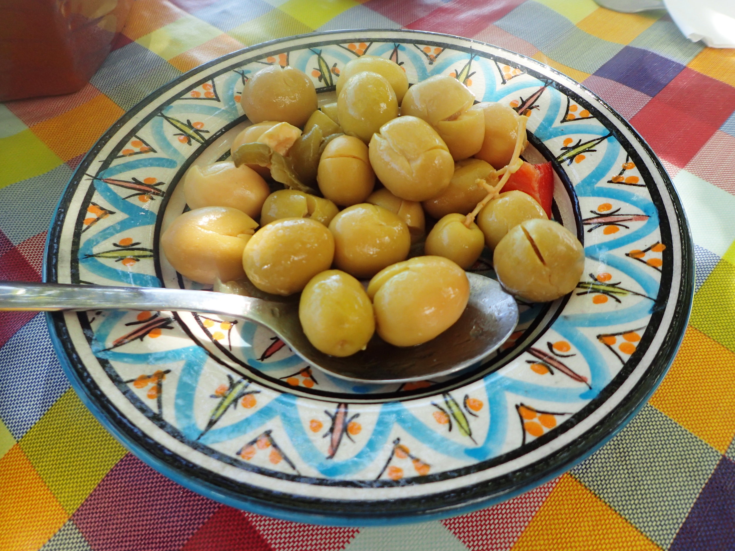 Spanish olives at Yoga retreat in the mountains in Spain with Jane Bakx Yoga