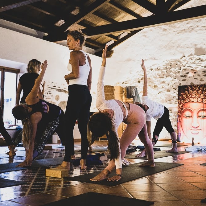 Teaching yoga asana at 200h Yin Yang Yoga Teacher training course Malaga Spain (Copy)