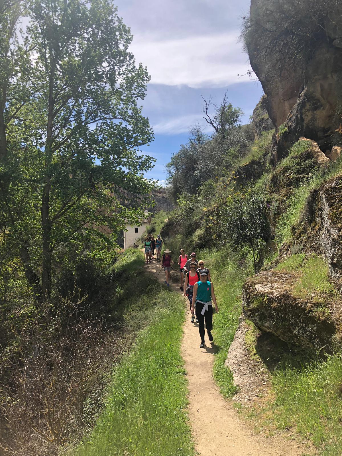 Hiking at Yin Yang Yoga retreat in the Malaga mountains in Spain with Jane Bakx Yoga