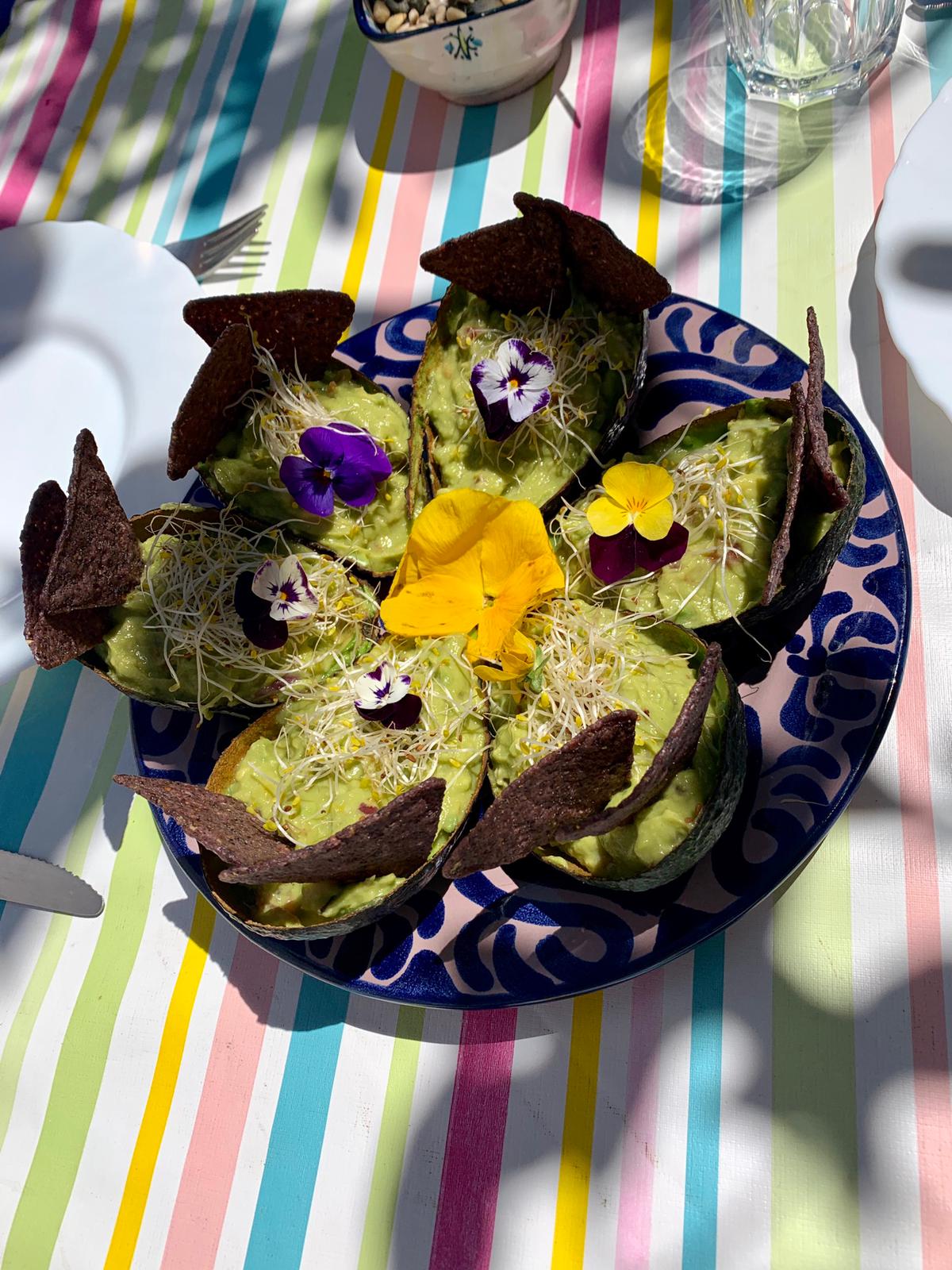 Avocado time at the Yoga retreat in the mountains in Spain with Jane Bakx Yoga