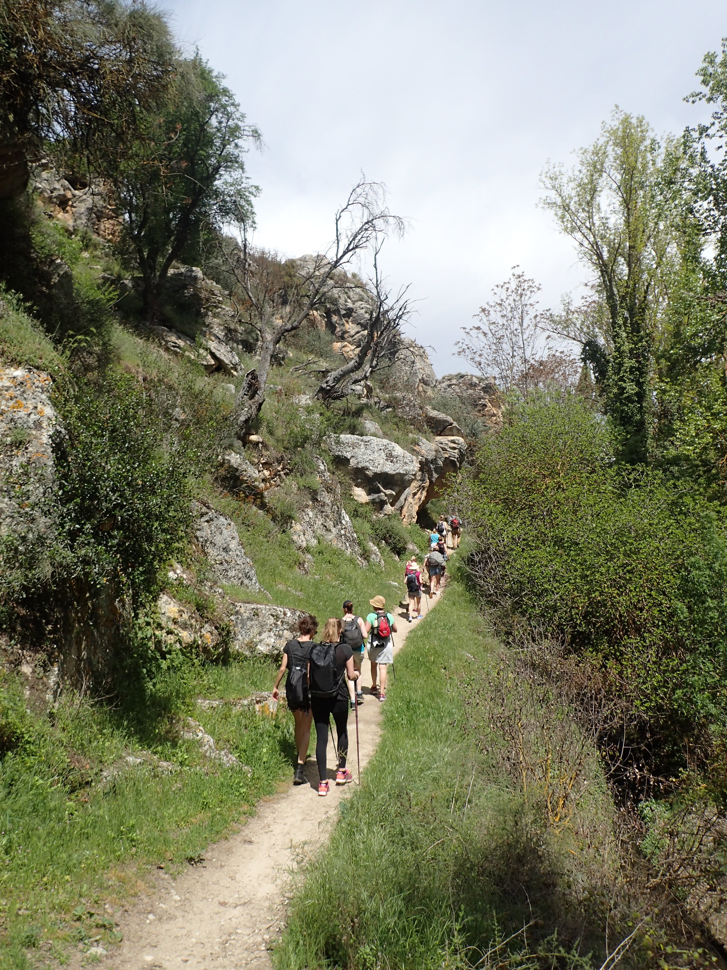 Enjoying a beautiful hike during a Yoga retreat in Spanish mountains with Jane Bakx Yoga