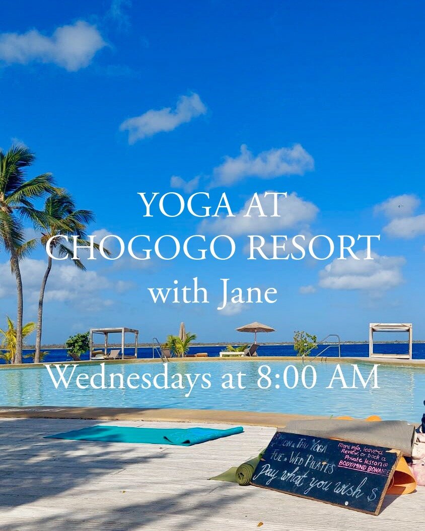 YOGA AT CHOCOGO RESORT
I am teaching 1 more yoga class at Chogogo Resort in February as Gerjanne is off island.

WEDNESDAY 28 FEB AT 8AM

Location: Chogogo Resort Bonaire at the pool
Dates &amp; Time: Wednesday 28 Feb at 8am
Yoga style: Nice morning 
