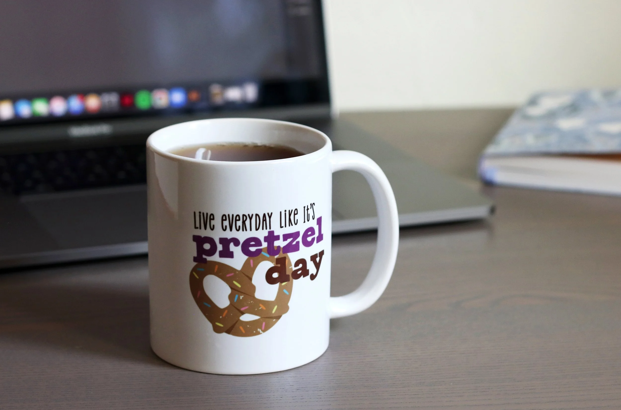 Pretzel Day Design Mug