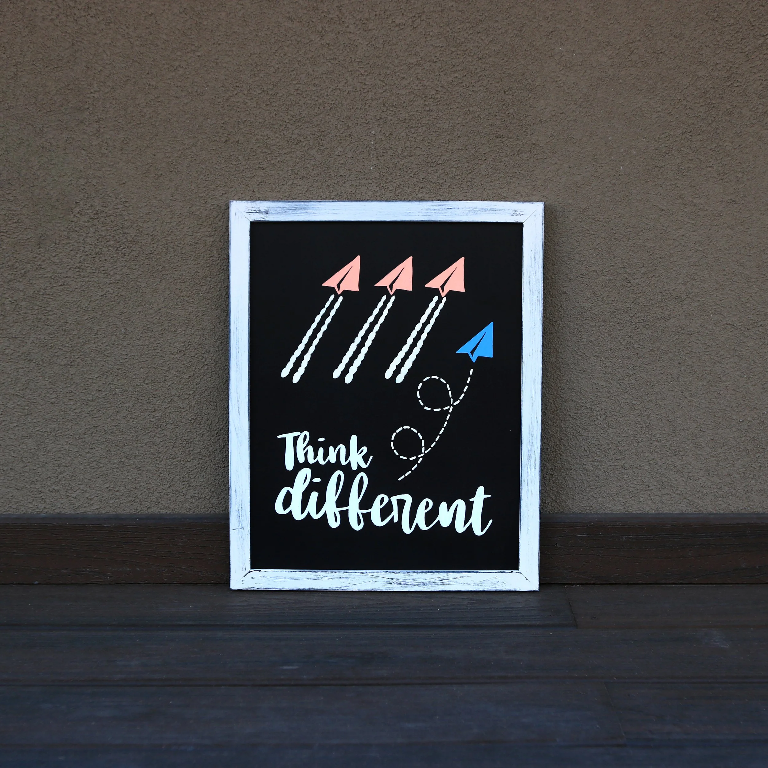 Custom Hand Lettered Chalkboard