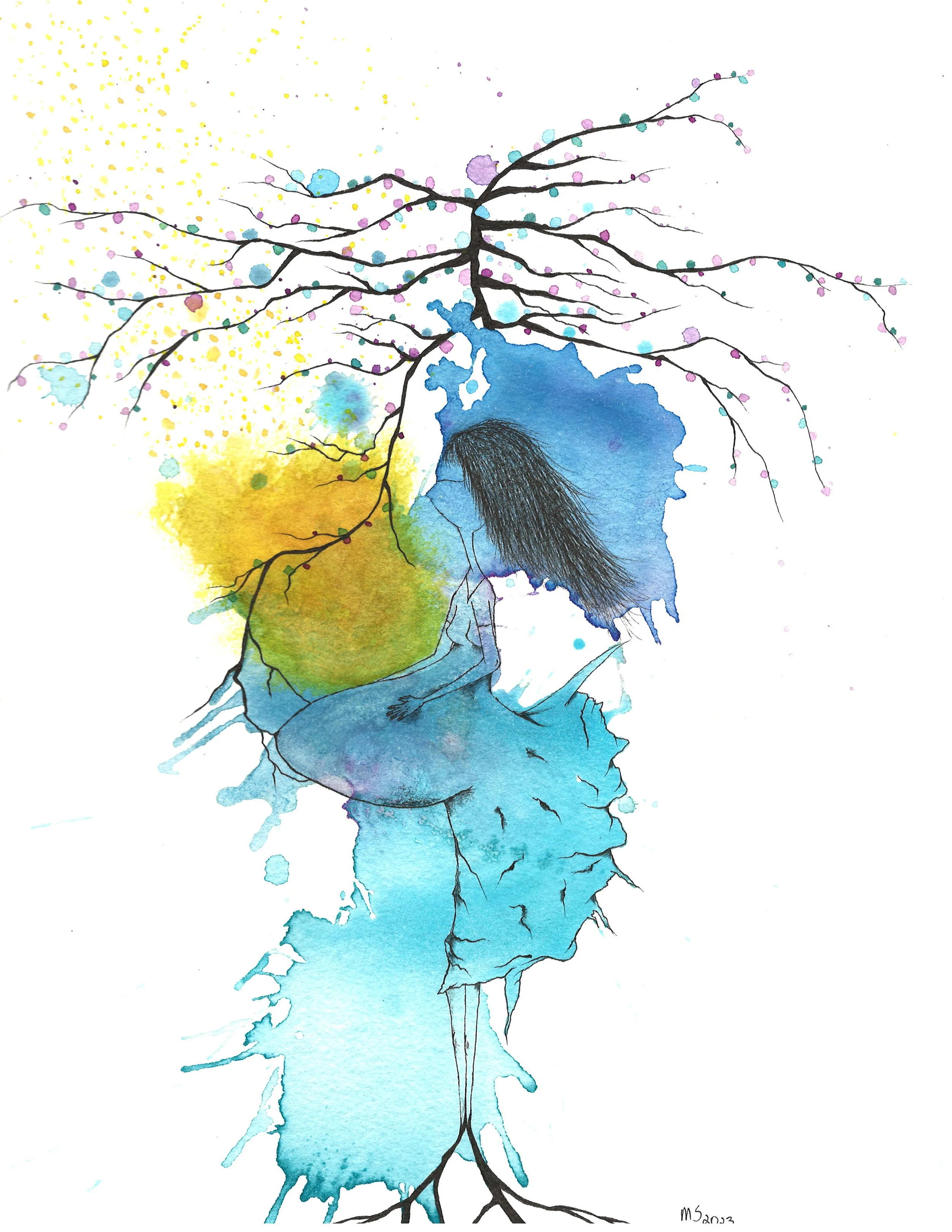 my heart had the wings of a flock of birds