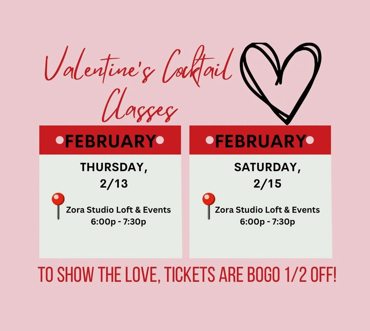 Valentine's Cocktail Class