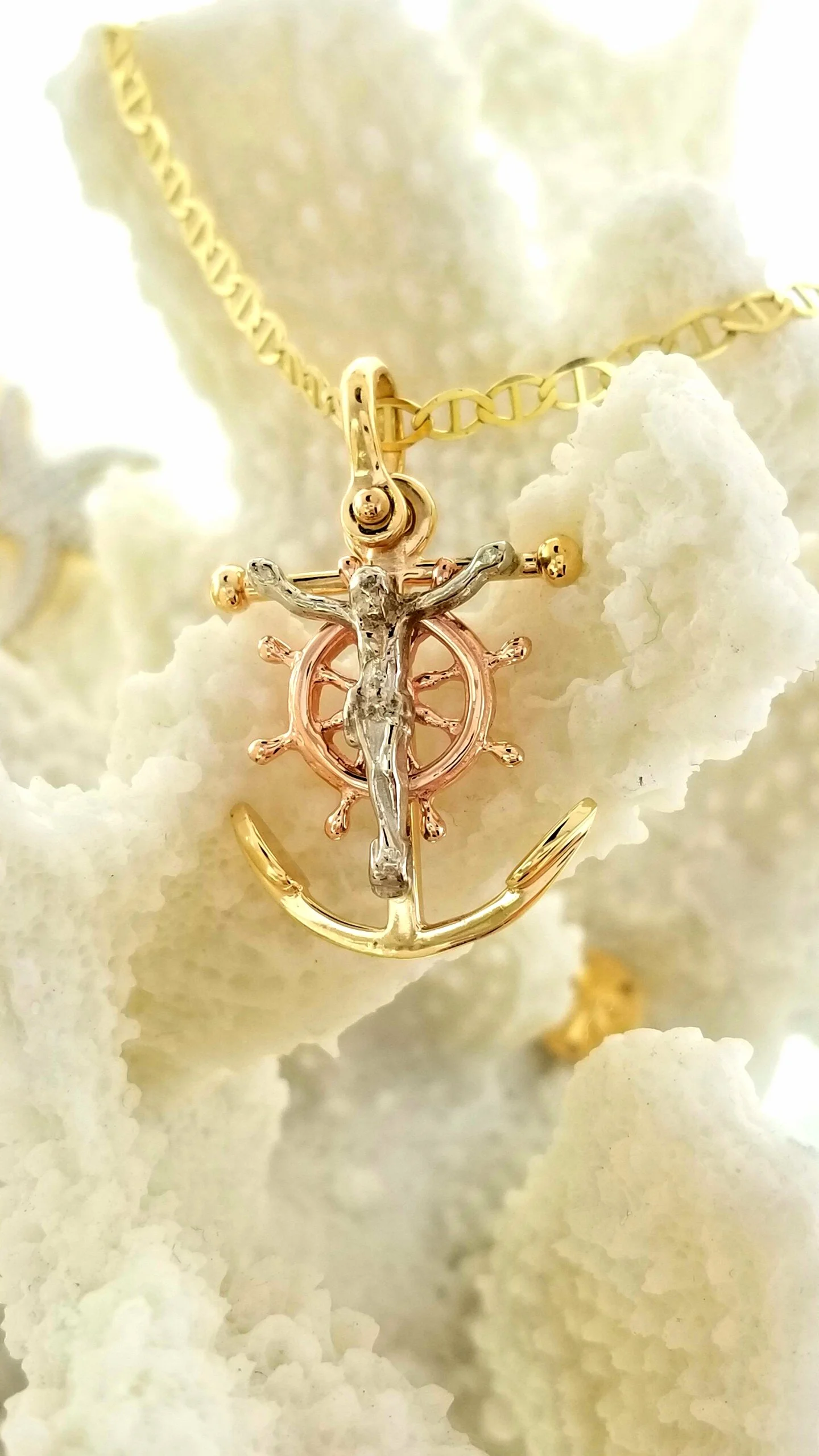 Jesus Anchor Pendant