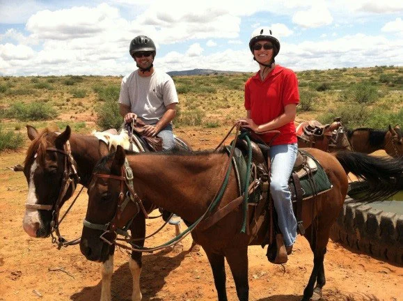 Stefanie Anderson of South Carolina Court of Appeals Fun birthday activity--trail ride with Clay Ivy near Phoenix, Arizona. Three hours in the Arizona sun may have been a little long, but we had a great time!