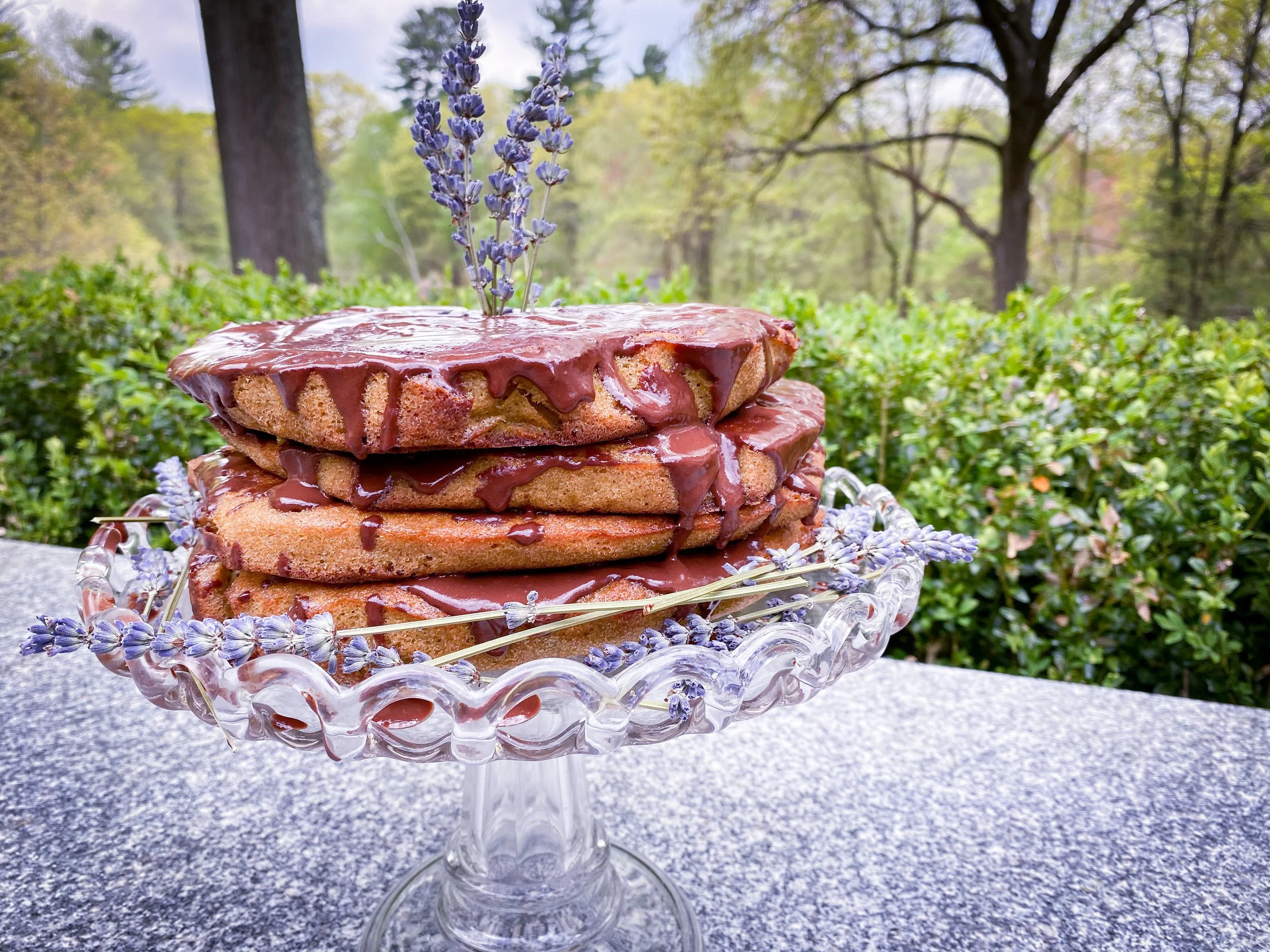 maple-coconut vanilla cake