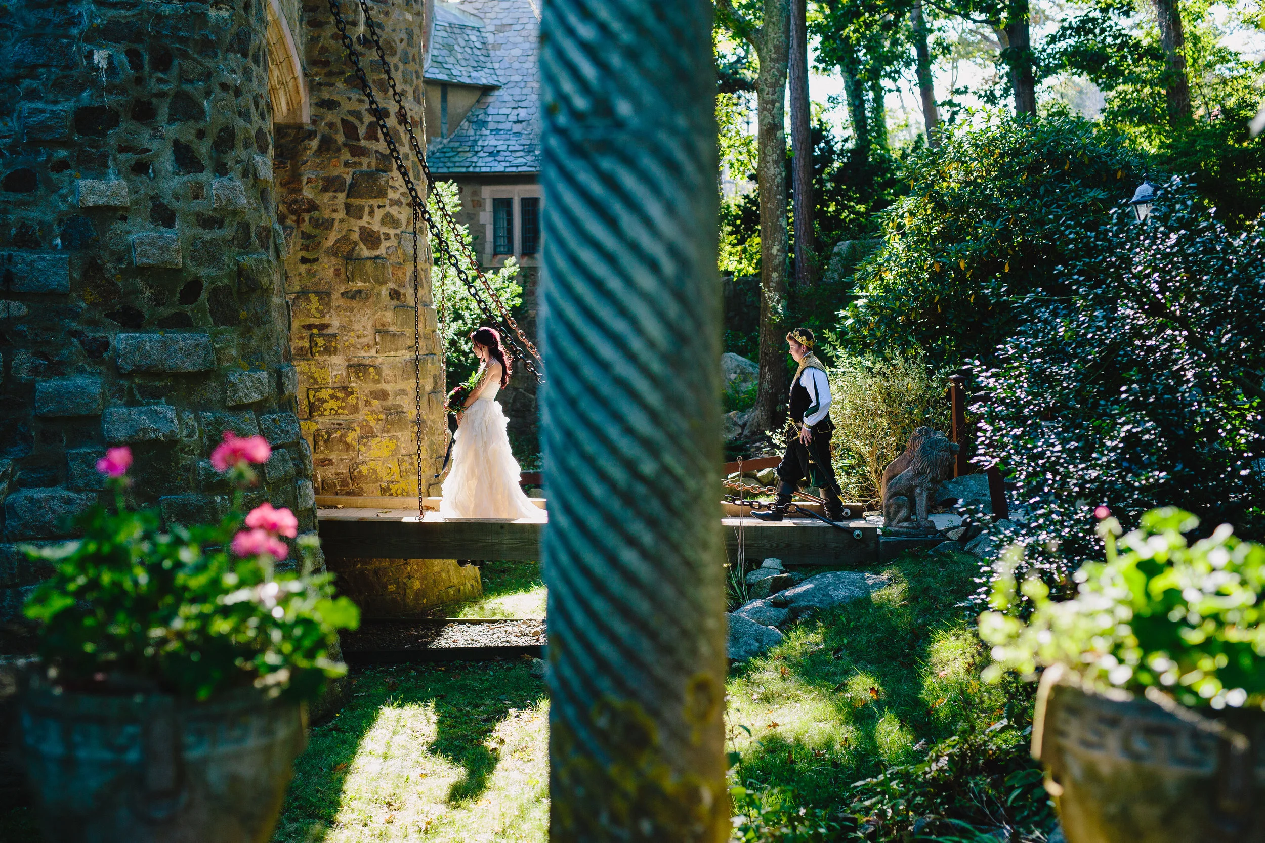 Ashley + Charlotte Castle Wedding / Gloucester, Ma