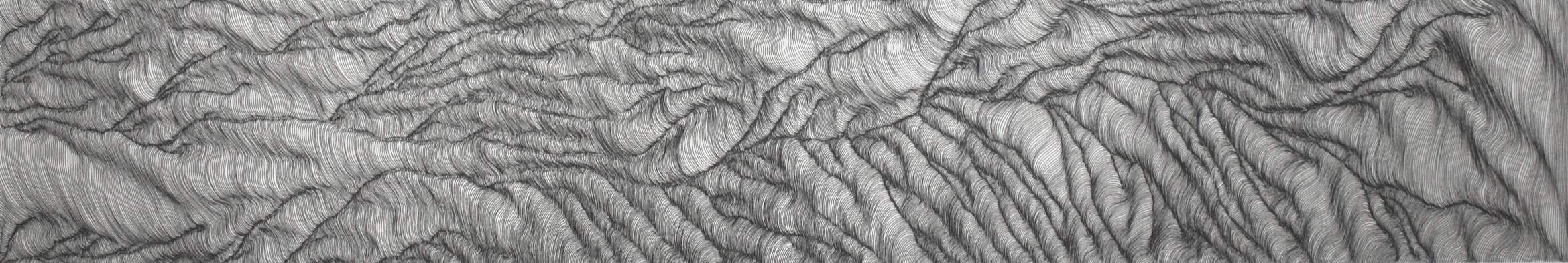 Preparatory drawing for Draupadi, taken across Rajasthan, India. Ink on rice paper.