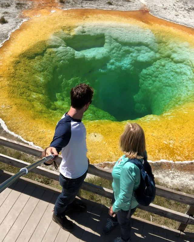 12/50: WYOMING. Mom squad came to visit. Toured Yellowstone. Took goofy videos with the world&rsquo;s longest selfie stick. Took what I consider to be my best iPhone photo ever #5. Swam in glacier water. Got charged by a moose, again. Ate fresh raspb