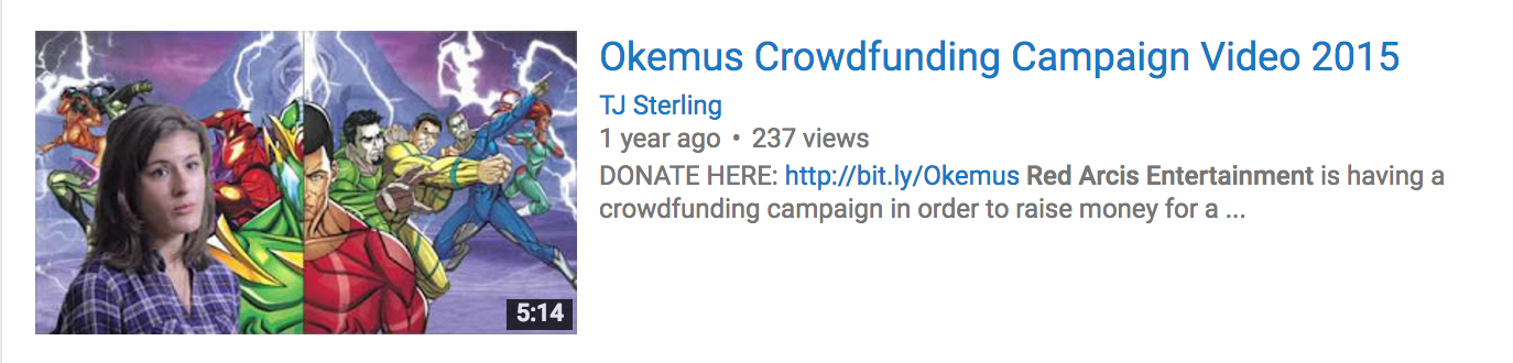 Okemus Indiegogo Campaign Video 2015