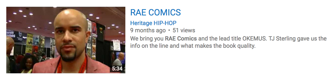 RAE Comics NYCC 2016 Interview
