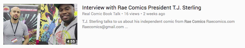 Interview with Rae Comics President T.J. Sterling