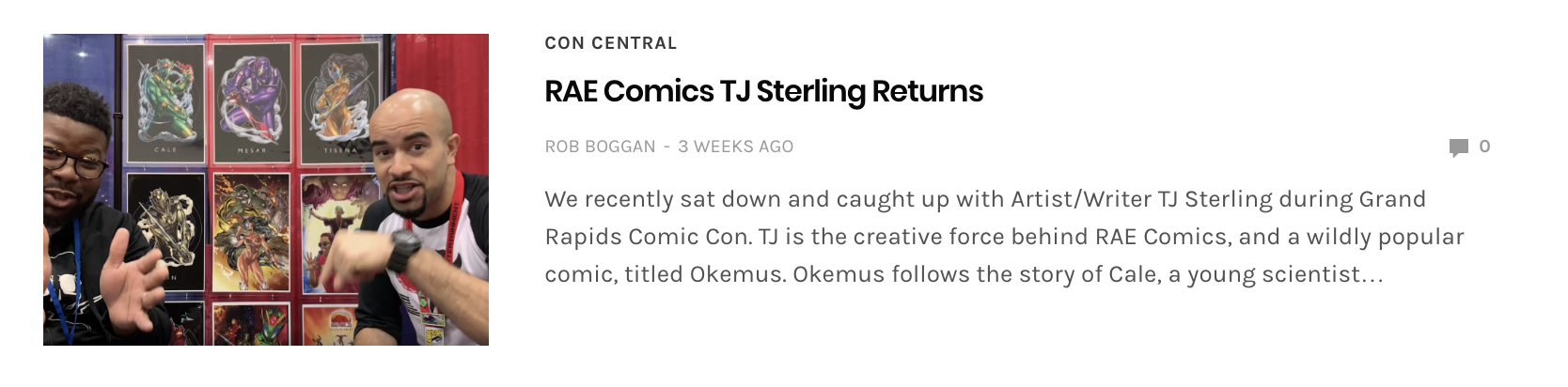 Grand Rapids Comic Con Nerd News Interview 2018