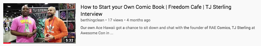 Interview: RAE Comics x AwesomeCon 2019