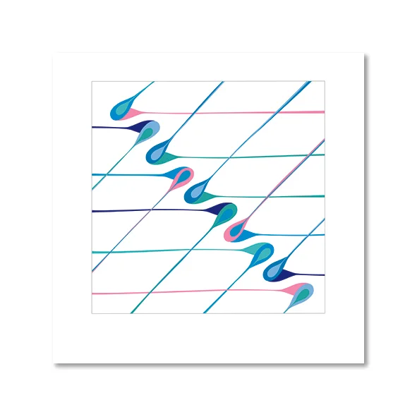 Fairground (blue) | 40x40cm