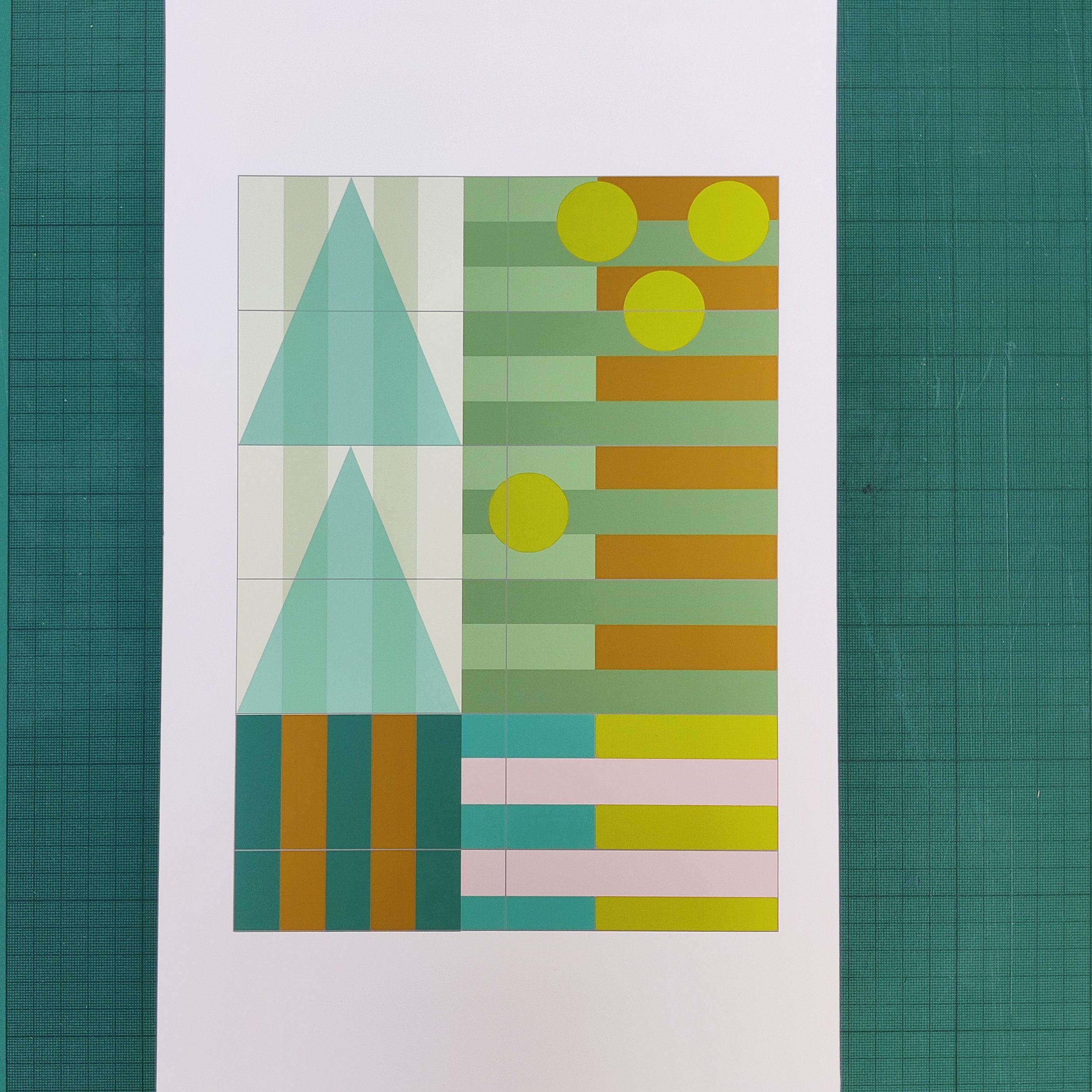 Corination Square No.3 print by Sarah Emily Porter