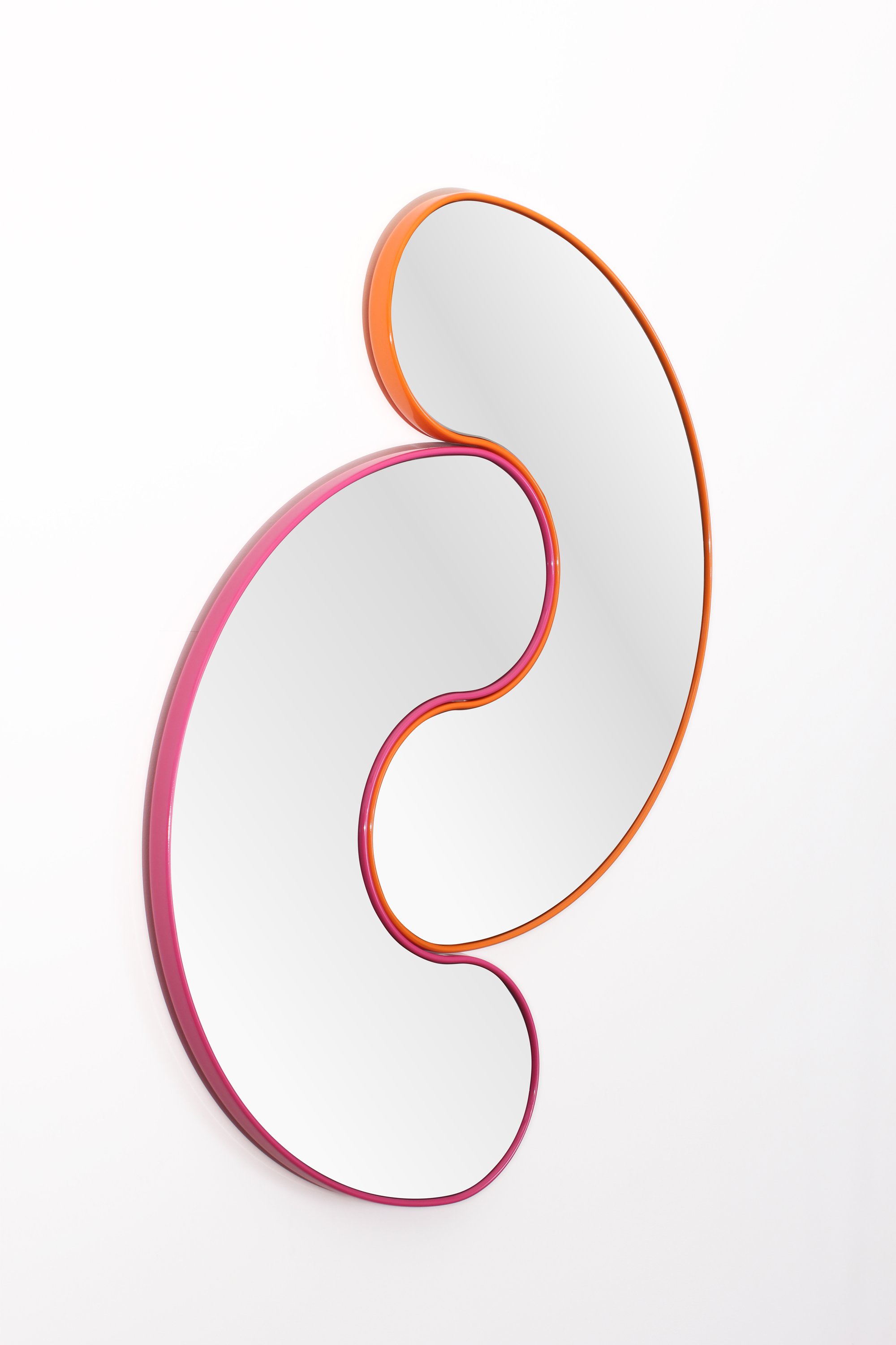 Bean Mirror Side View (Peach Melba)