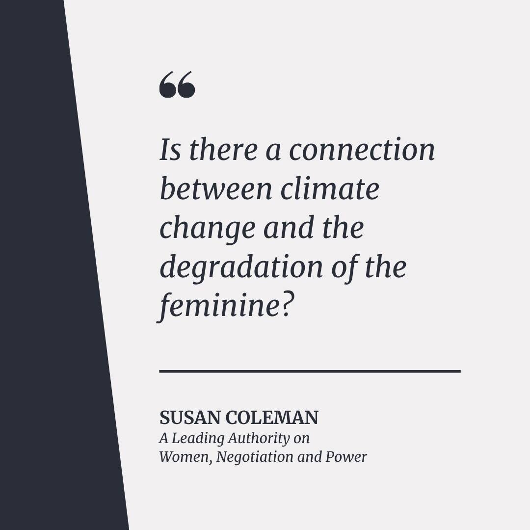 Is there a connection between climate change and the degradation of the feminine?
.
.
.
.
.
Sign up here to receive updates on Women, Negotiation and Power
👉https://bit.ly/wnp_list
***LINK ALSO IN BIO***
#WomenNegotiationAndPower #WomenEmpowerment #