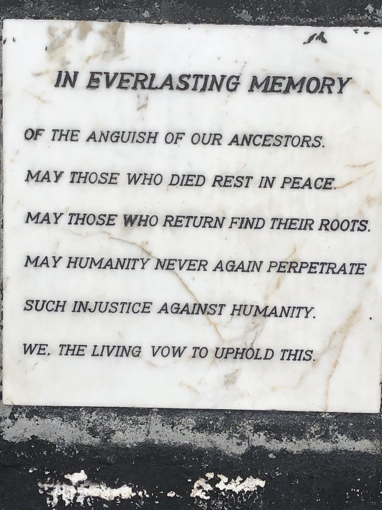 Deeply moving to visit the slave castles in Ghana. Strengthened my commitment to a world beyong patriarchy and domination