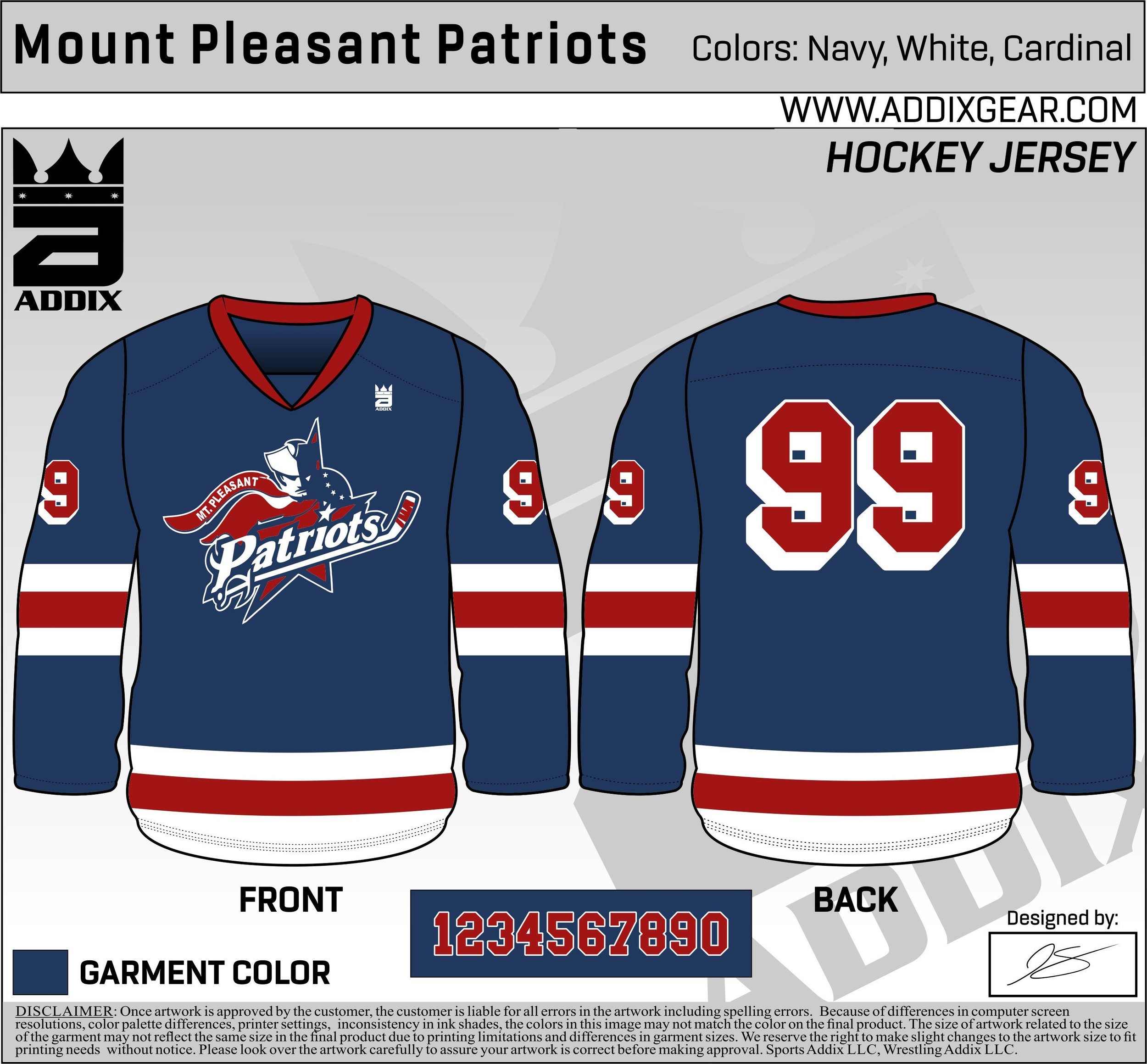 patriots hockey jersey