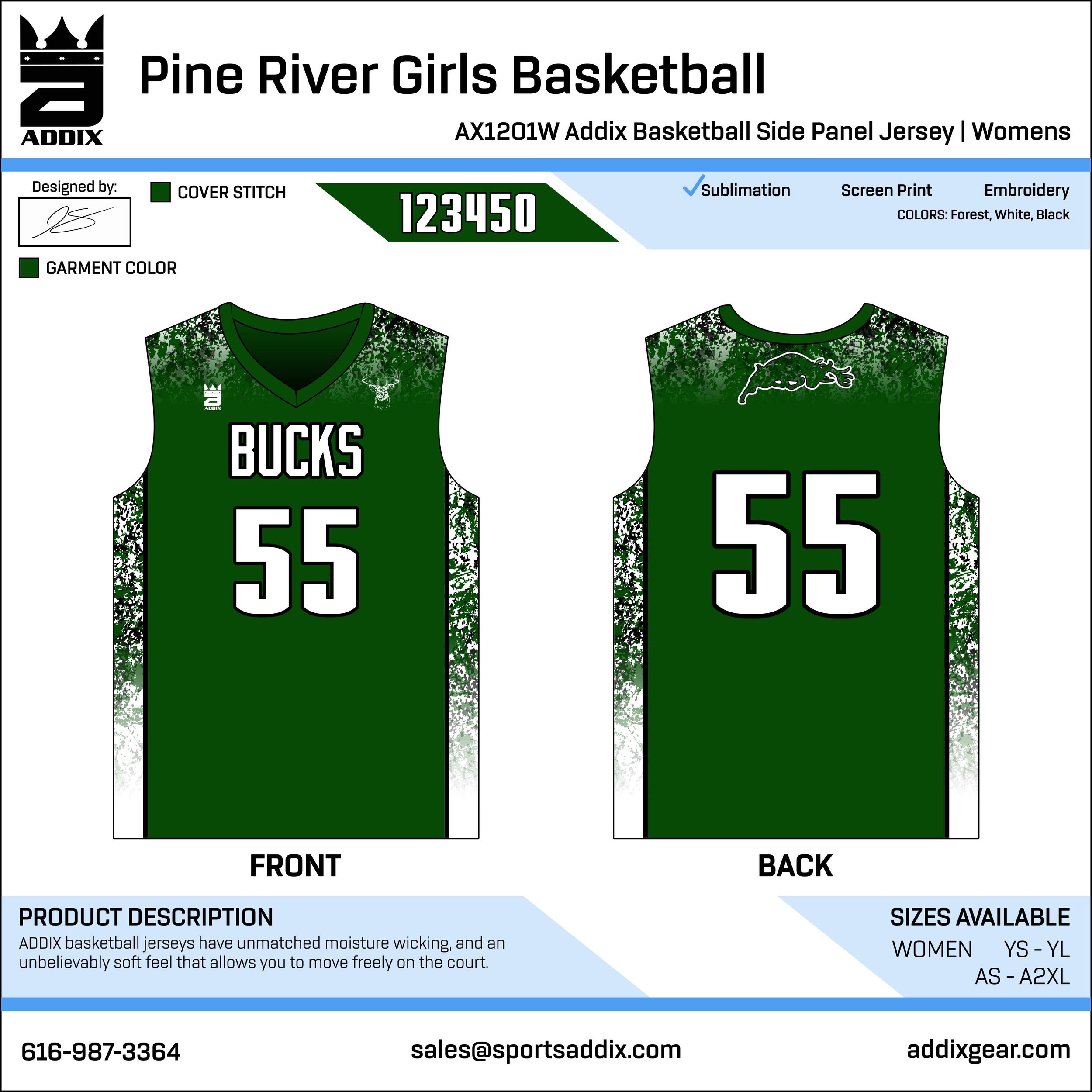 pine green basketball jersey
