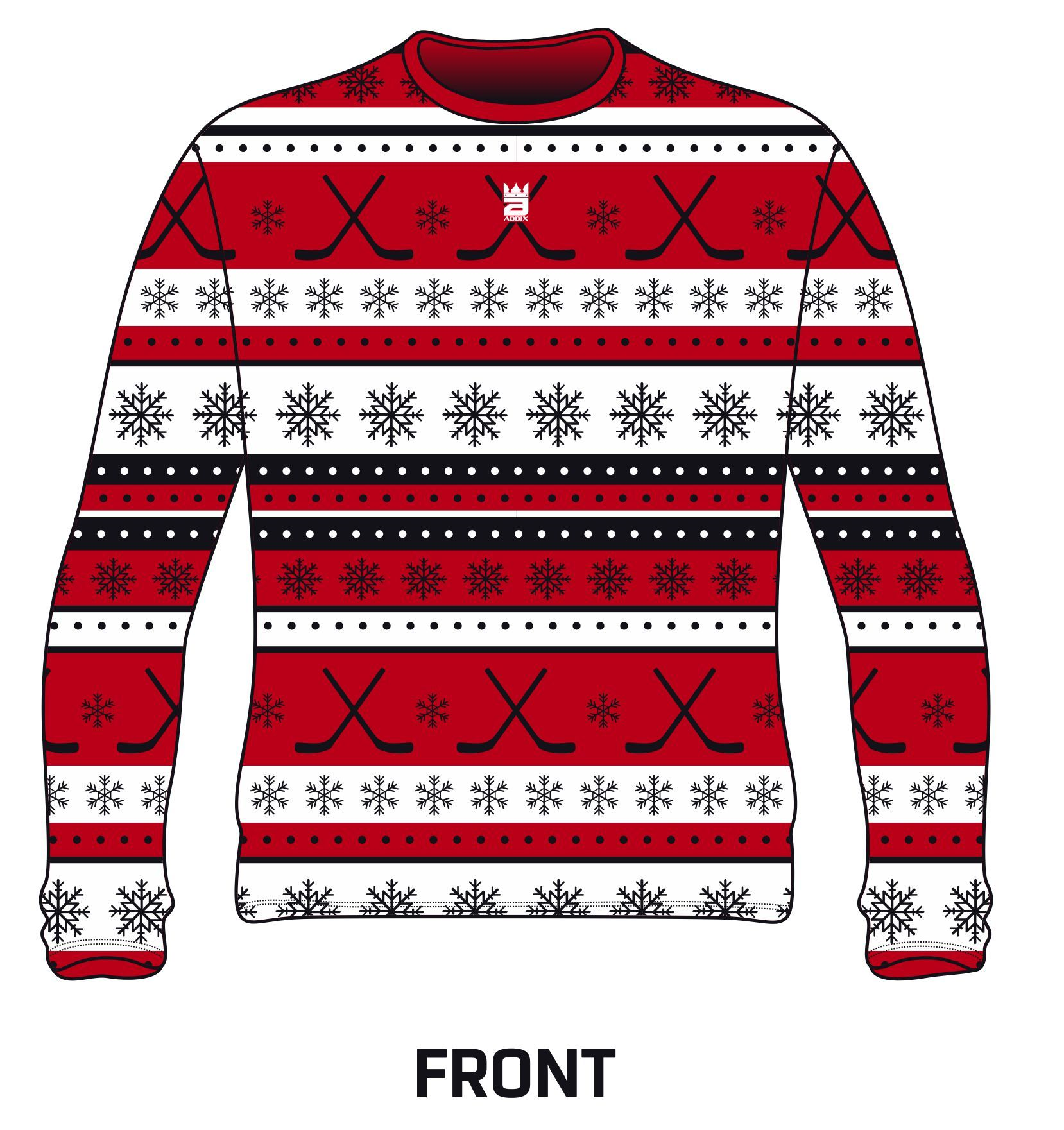 ugly christmas sweater hockey jersey