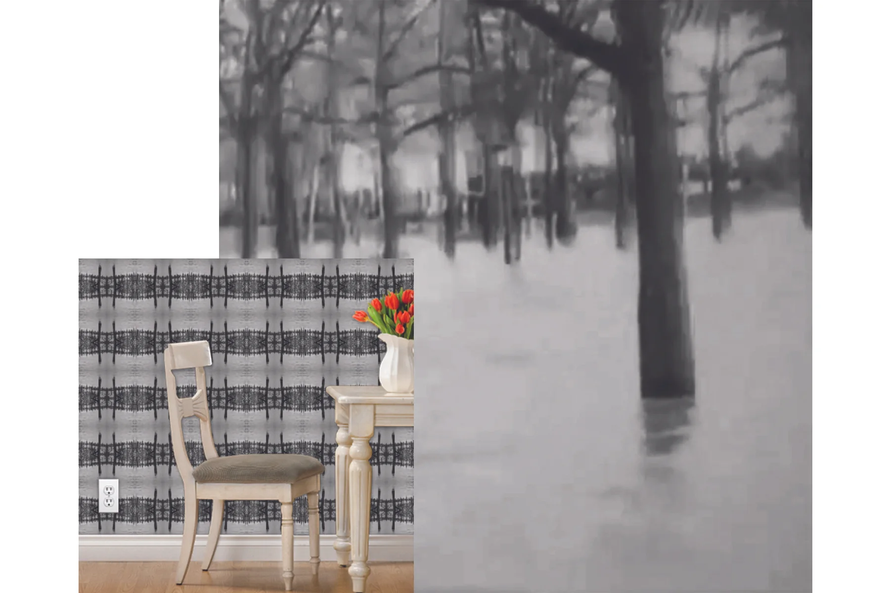 Flooded Park, Wallpaper Roll