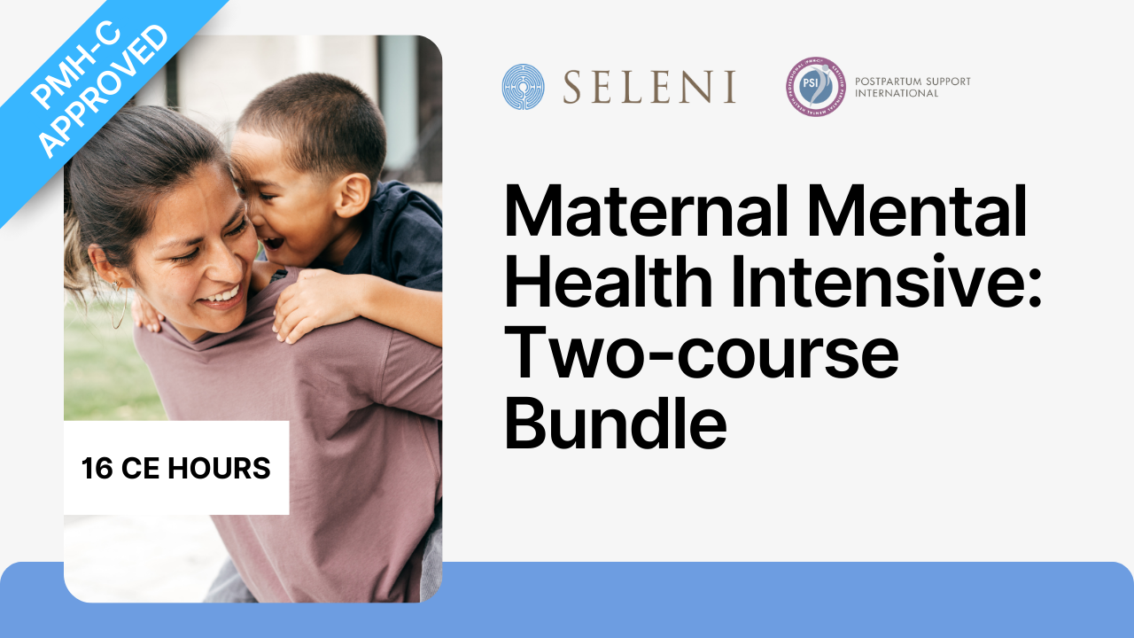 A smiling woman playing with a young boy outdoors, both appearing happy.