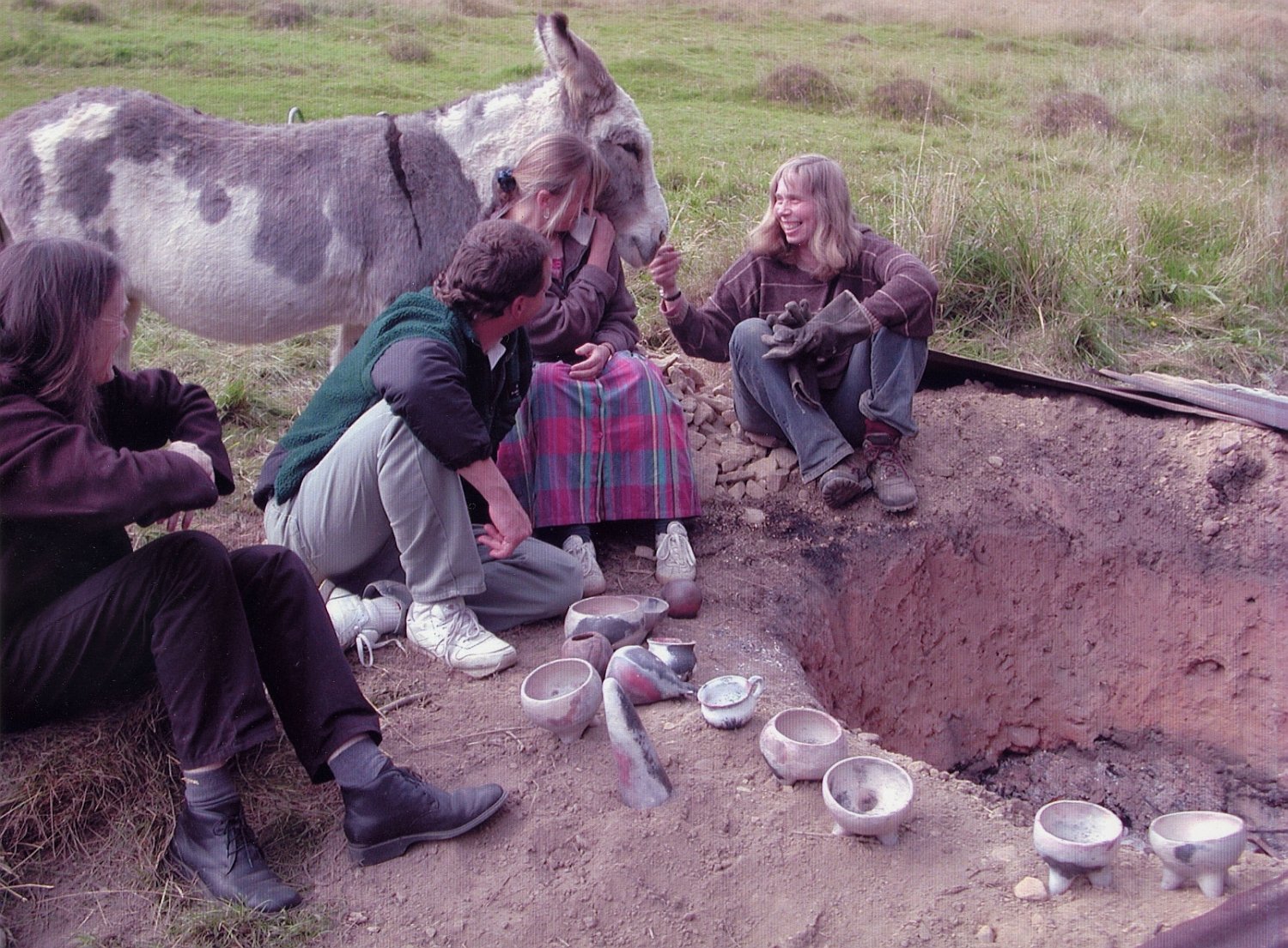 Pit firing in the field