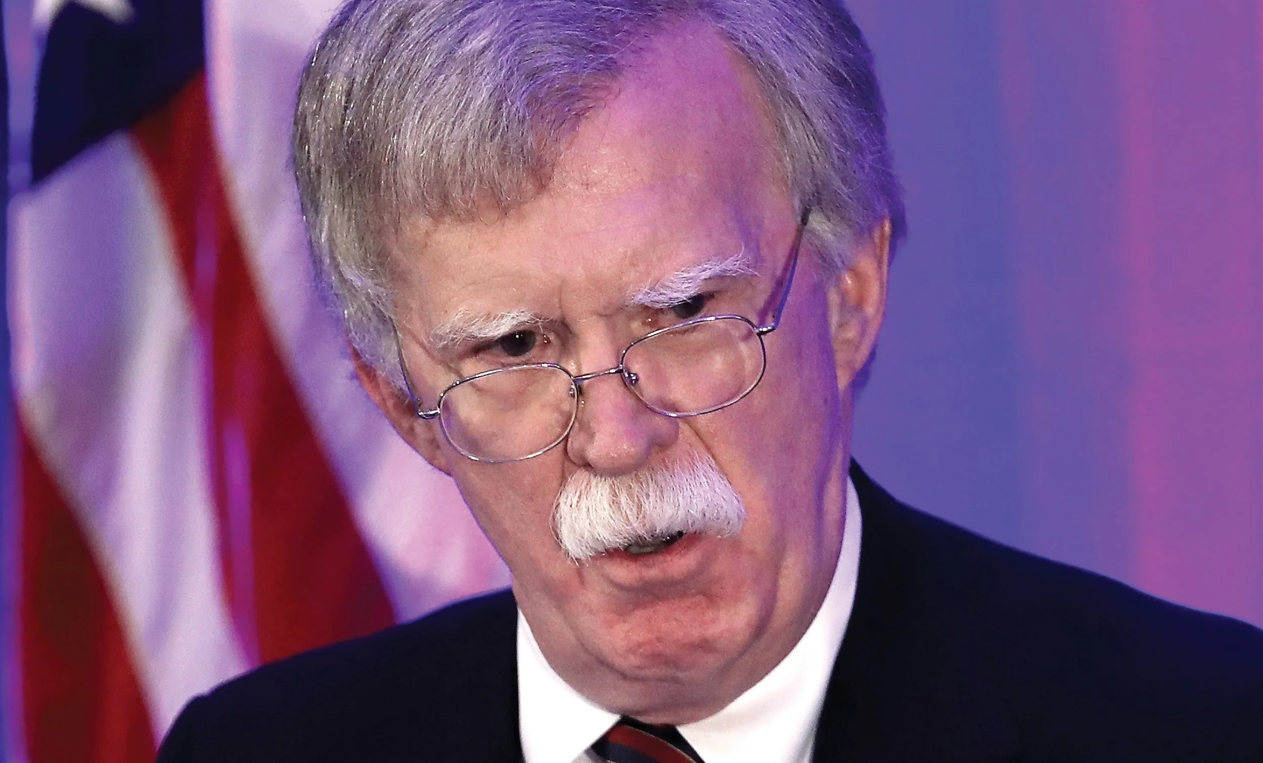 John Bolton. That’s why his mustache is so big. It’s full of secrets.