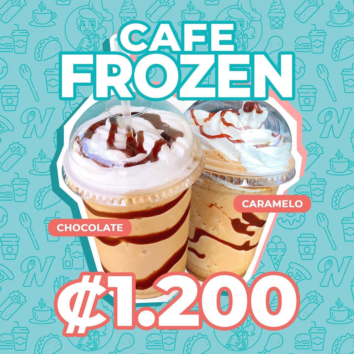 &iexcl;Caf&eacute; Frozen por solo ₡1.200! Una delicia con sabor a chocolate o caramelo. Ubicados en Desamparados, Alajuela.

.
#cafe #frozen #frappe #postre #dessert #coffee #chocolate #caramel #nelasventanita #desamparados #alajuela #frappuccino #d