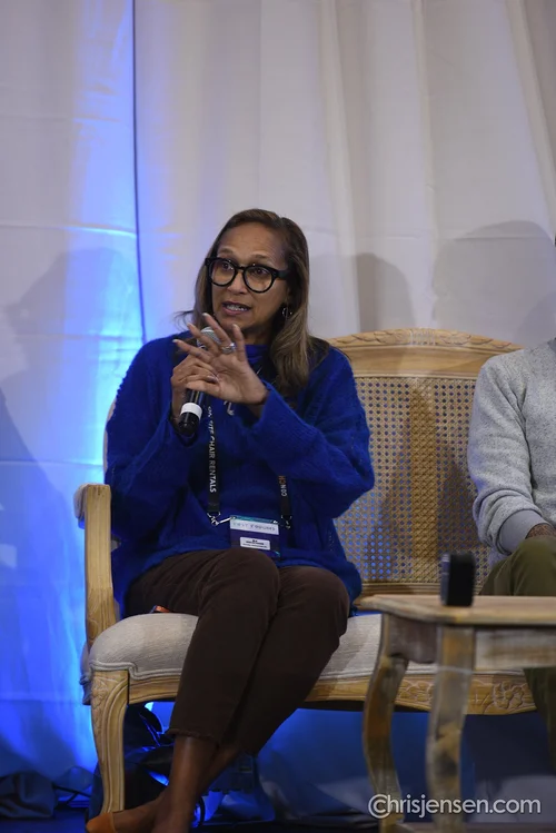 EJ Encalarde speaking at FestForums festival industry leadership conference