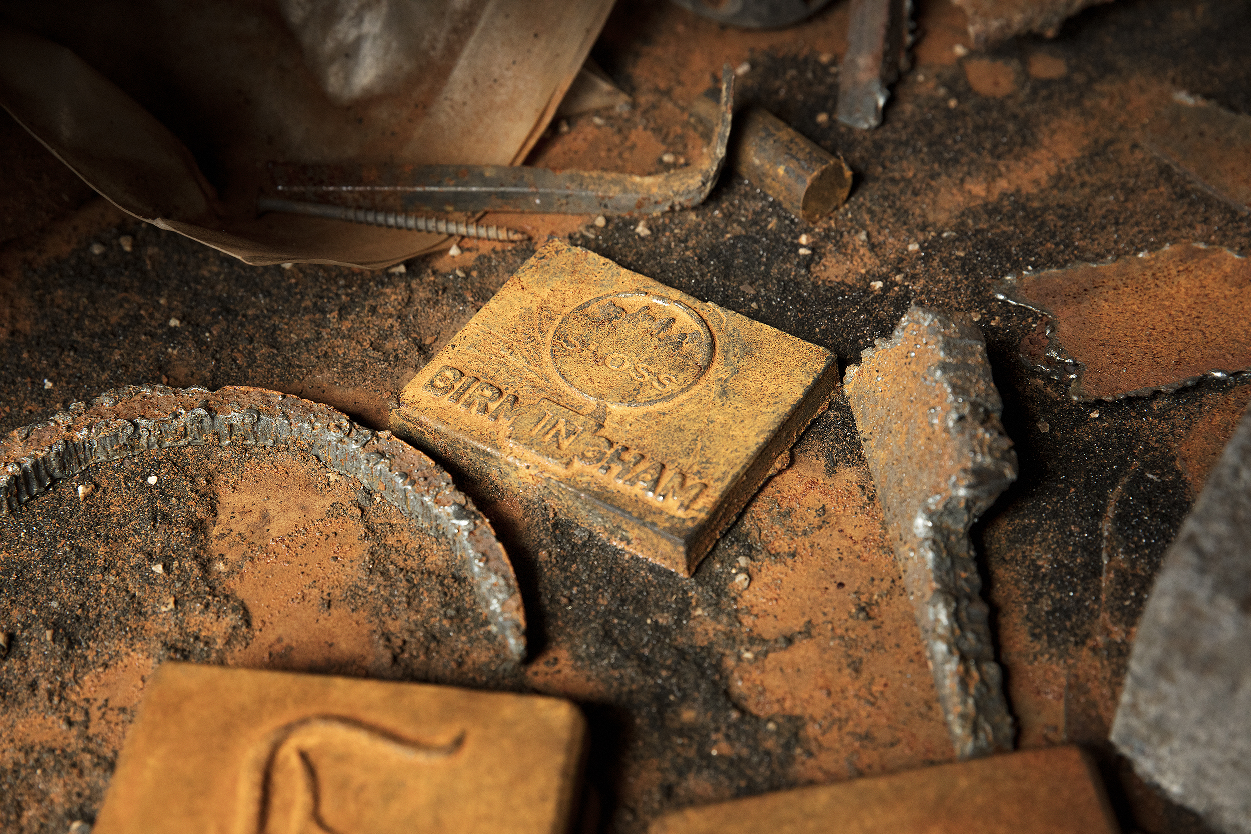 Birmingham steel ingot.