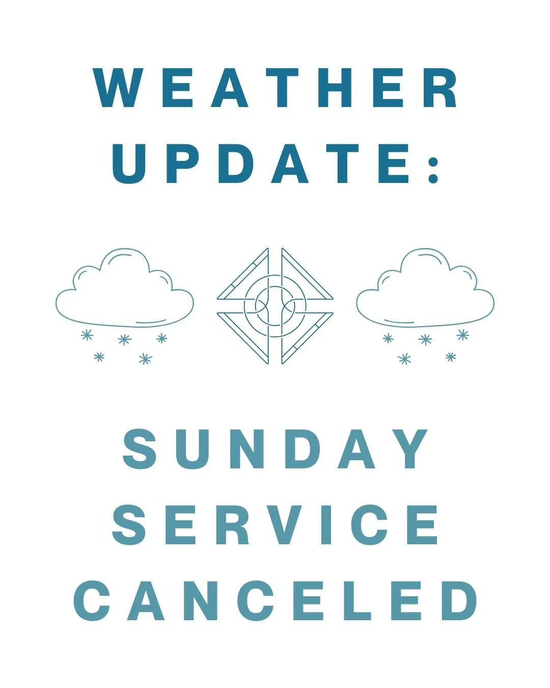 Due to the winter storm and for everyone&rsquo;s safety, tomorrow morning&rsquo;s Sunday service is canceled. 🚫❄️🌨️

Please stay safe and warm. We look forward to worshiping with you next weekend!