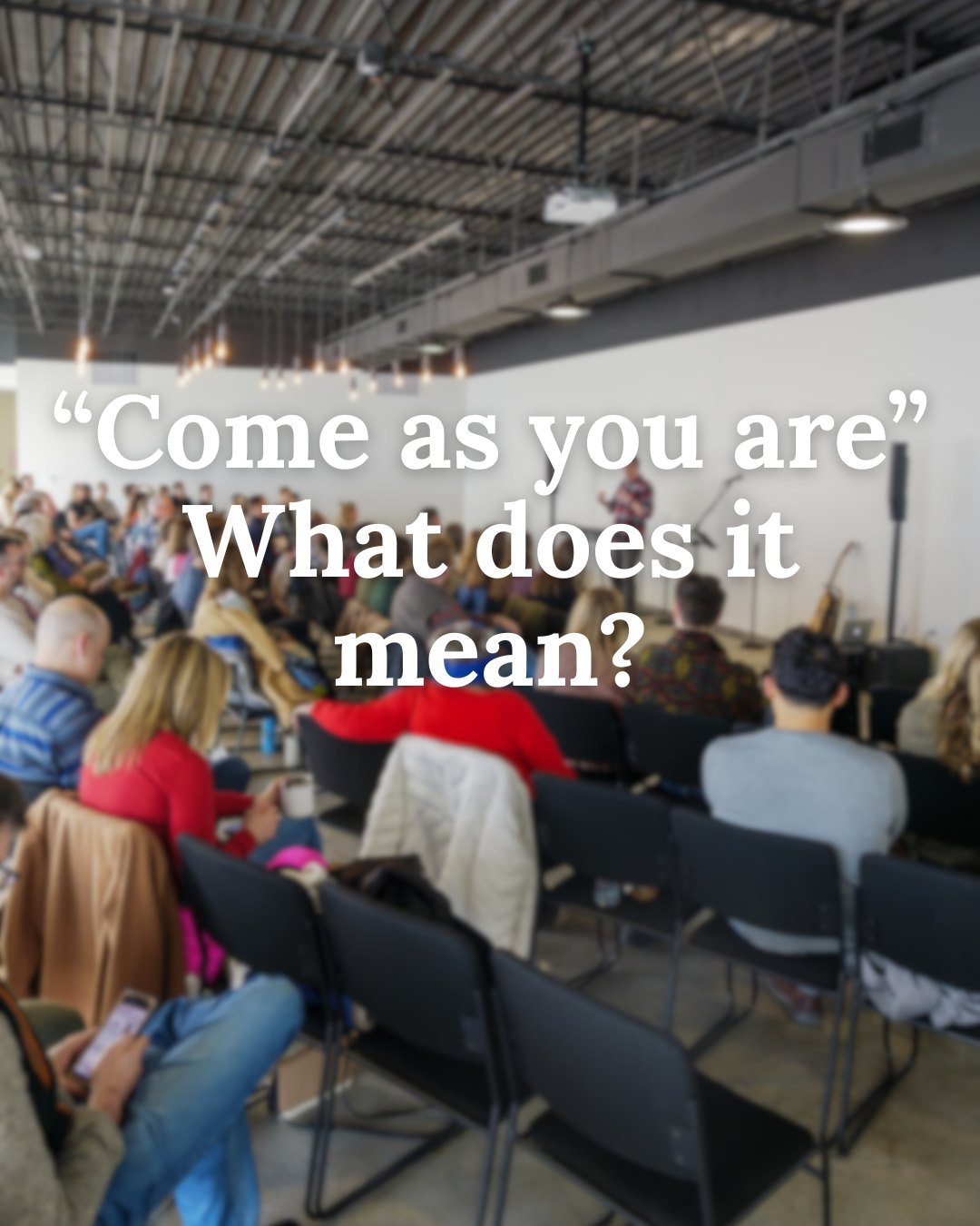 "Come as you are" isn't a suggestion; it&rsquo;s a promise. ✨

The Gospel is a wide-open door for everyone, exactly as they are. There&rsquo;s no need to "clean up" or "fix it" before you walk through; Jesus meets us in 