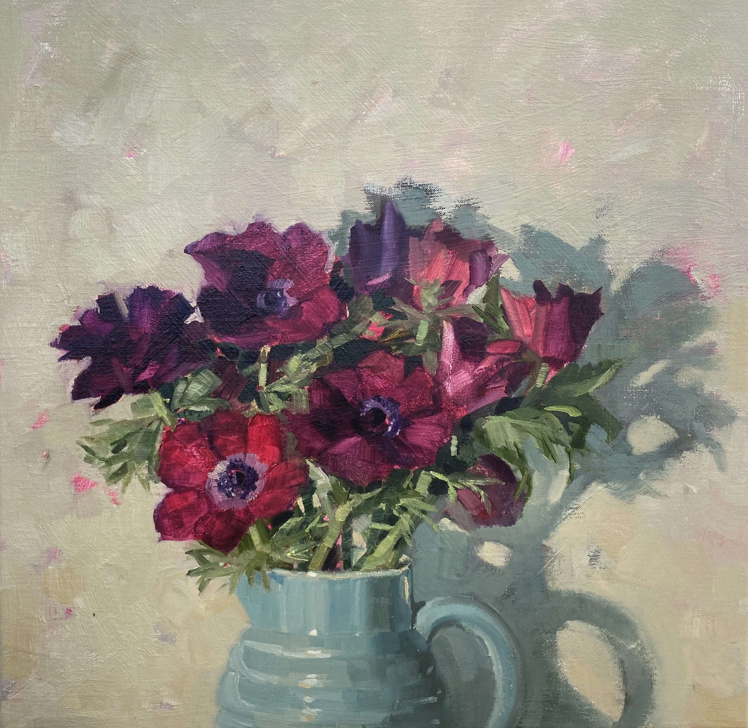Anemones in French Vase