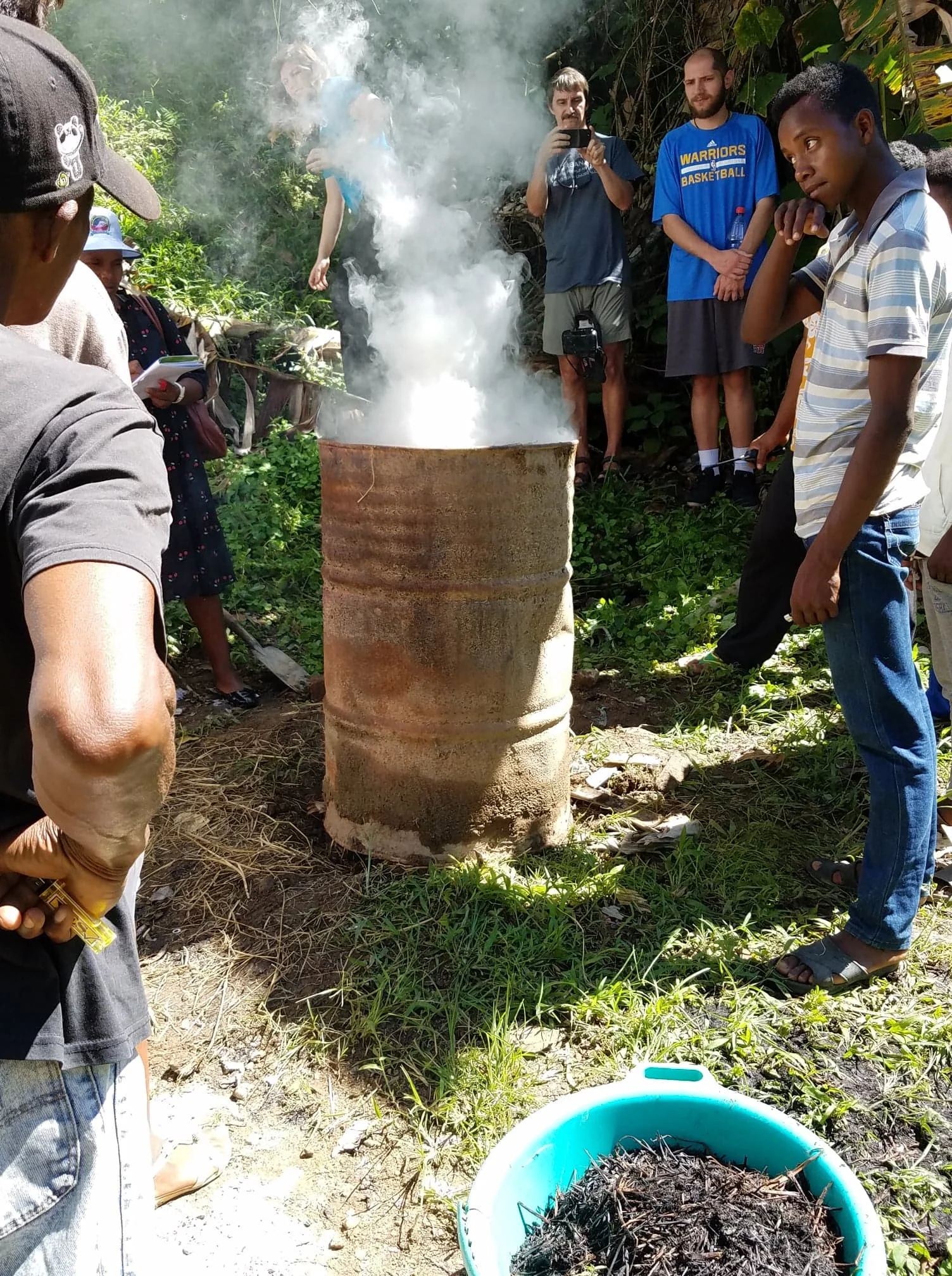 Step 2: Light the barrel