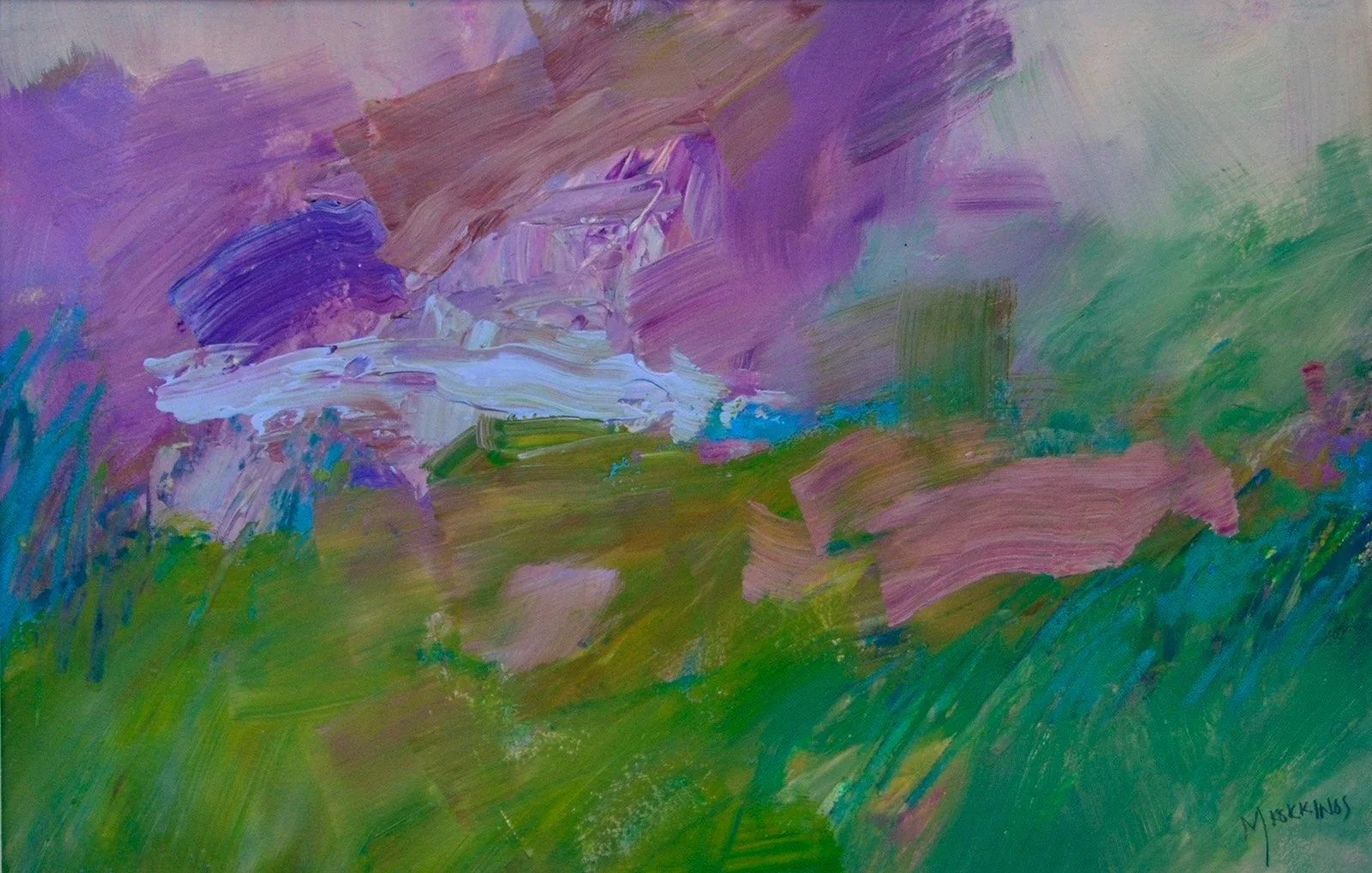 Mossy Haze ll 
13x19 acrylic on paper 450.00 Sold