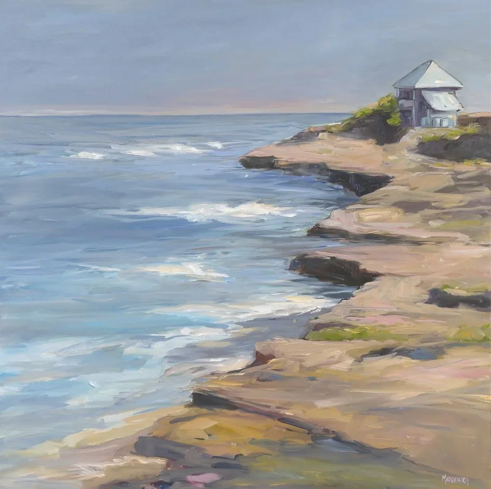 Beach House 36x36 oil on canvas 1850.00 SOLD