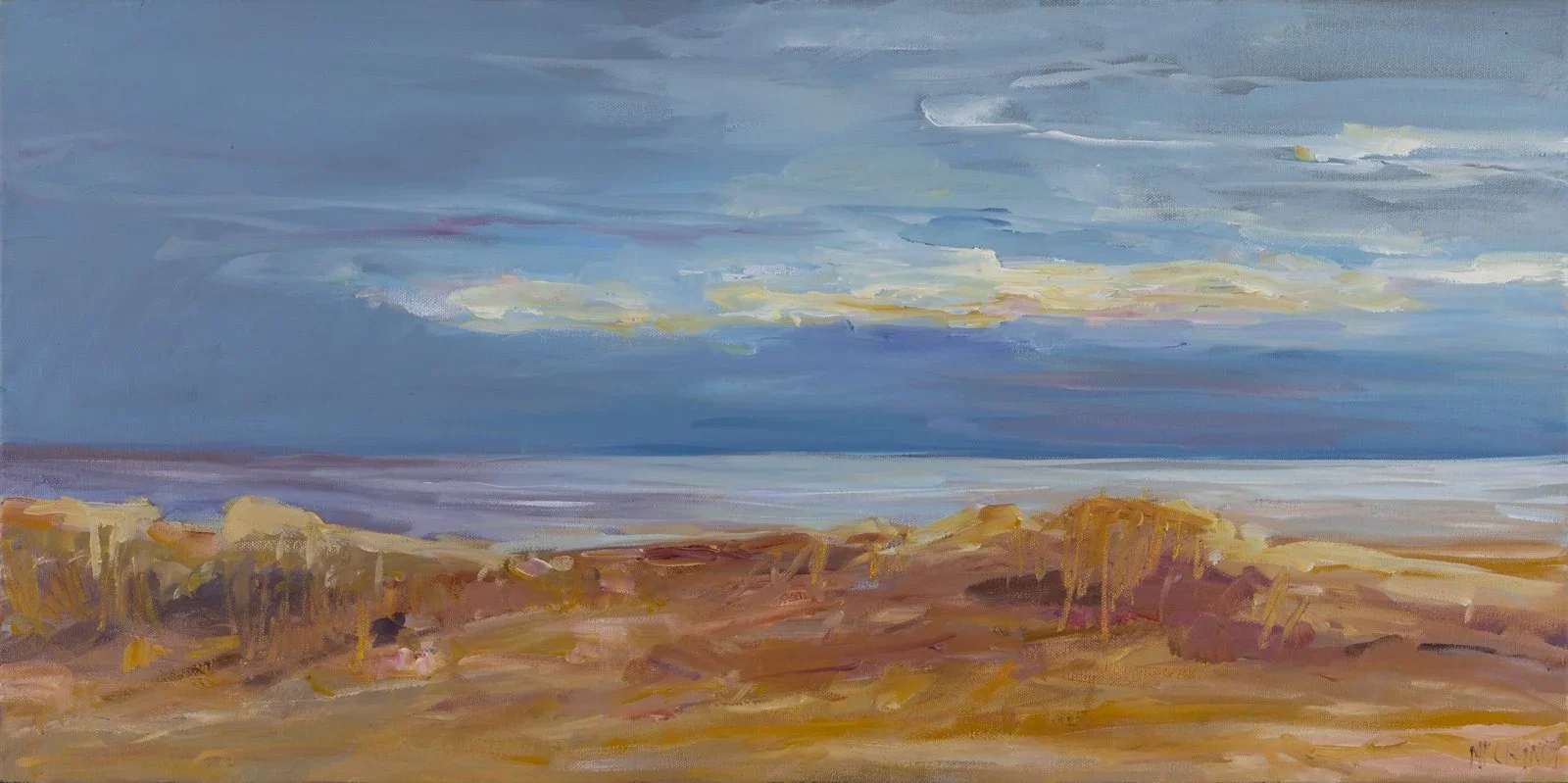 Coastal Light 12x30 oil on canvas SOLD