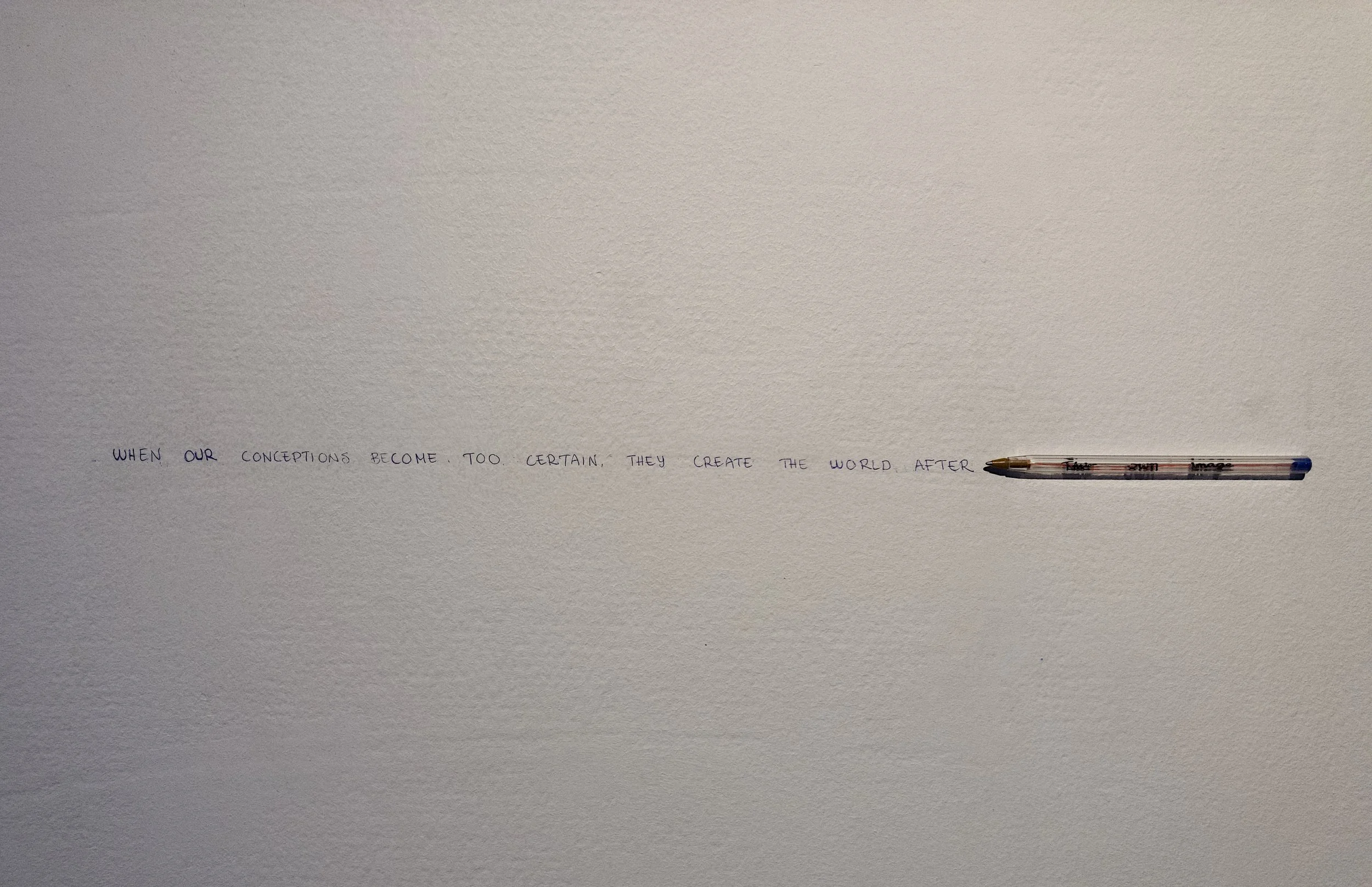 Yohannes Mulat Mekonnen (MA): Pymalion’s Pen (2019). 3D print, plastic. Photo: Hilde Sørstrøm