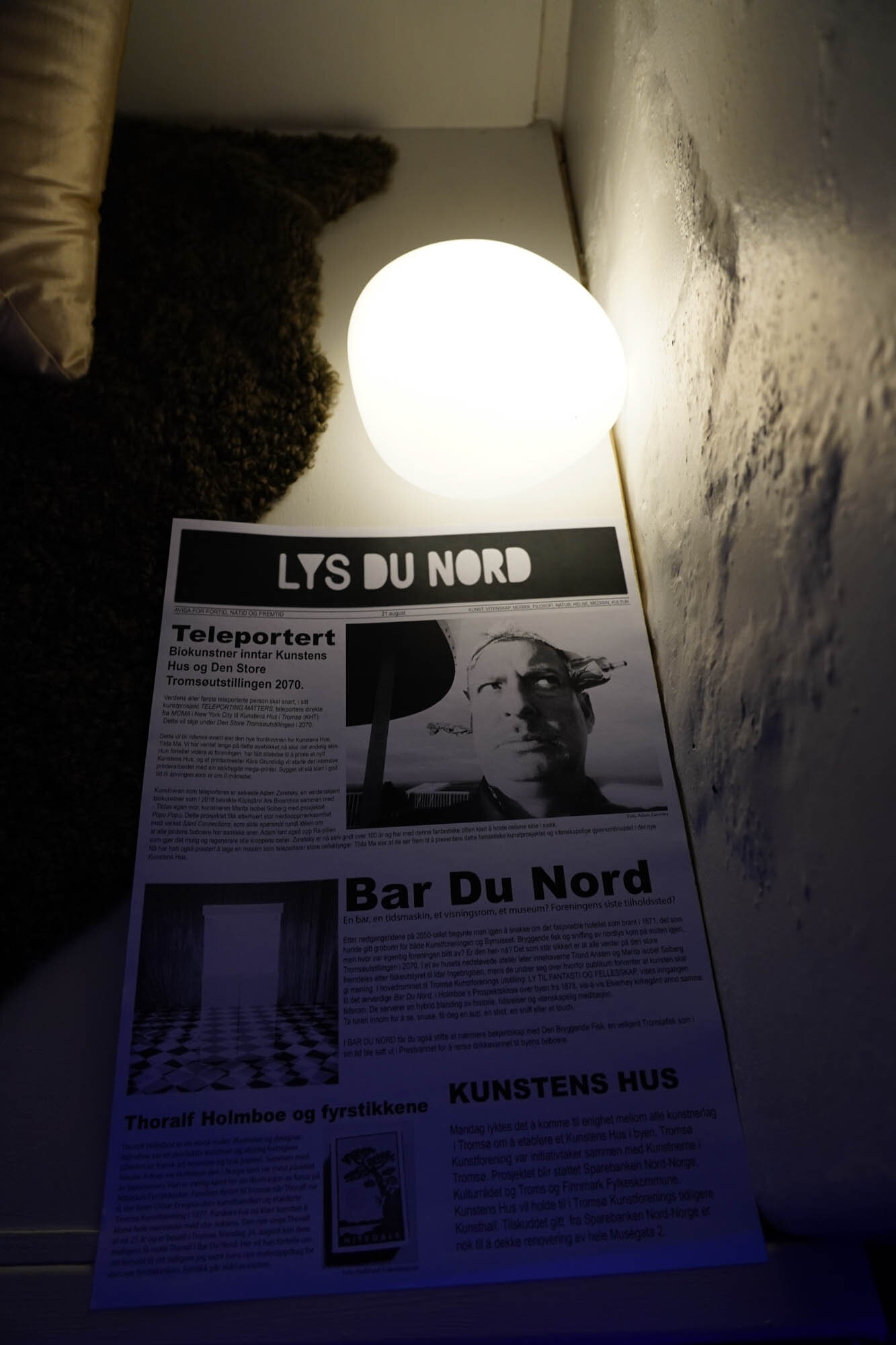   Bar du nord  (2020) av Marita Isobel Solberg og Trond Ansten. Foto: Tromsø Kunstforening/Vsevolod Kovalevskij 
