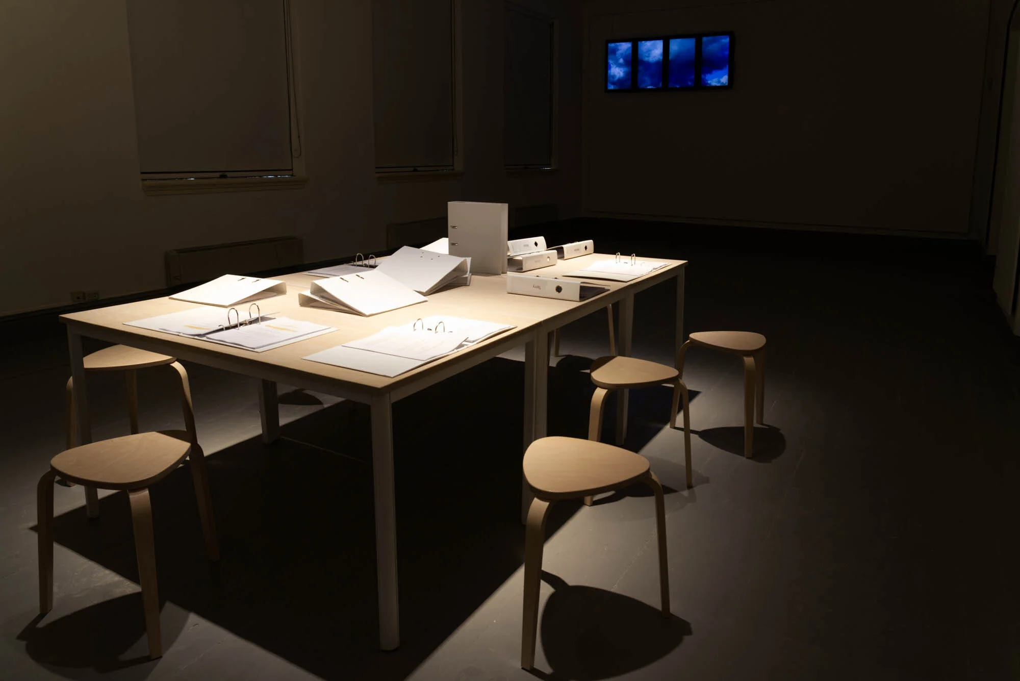  Scripts in binders by Juliane Zelwies. Photo: Tromsø Kunstforening / Vsevolod Kovalevskij 
