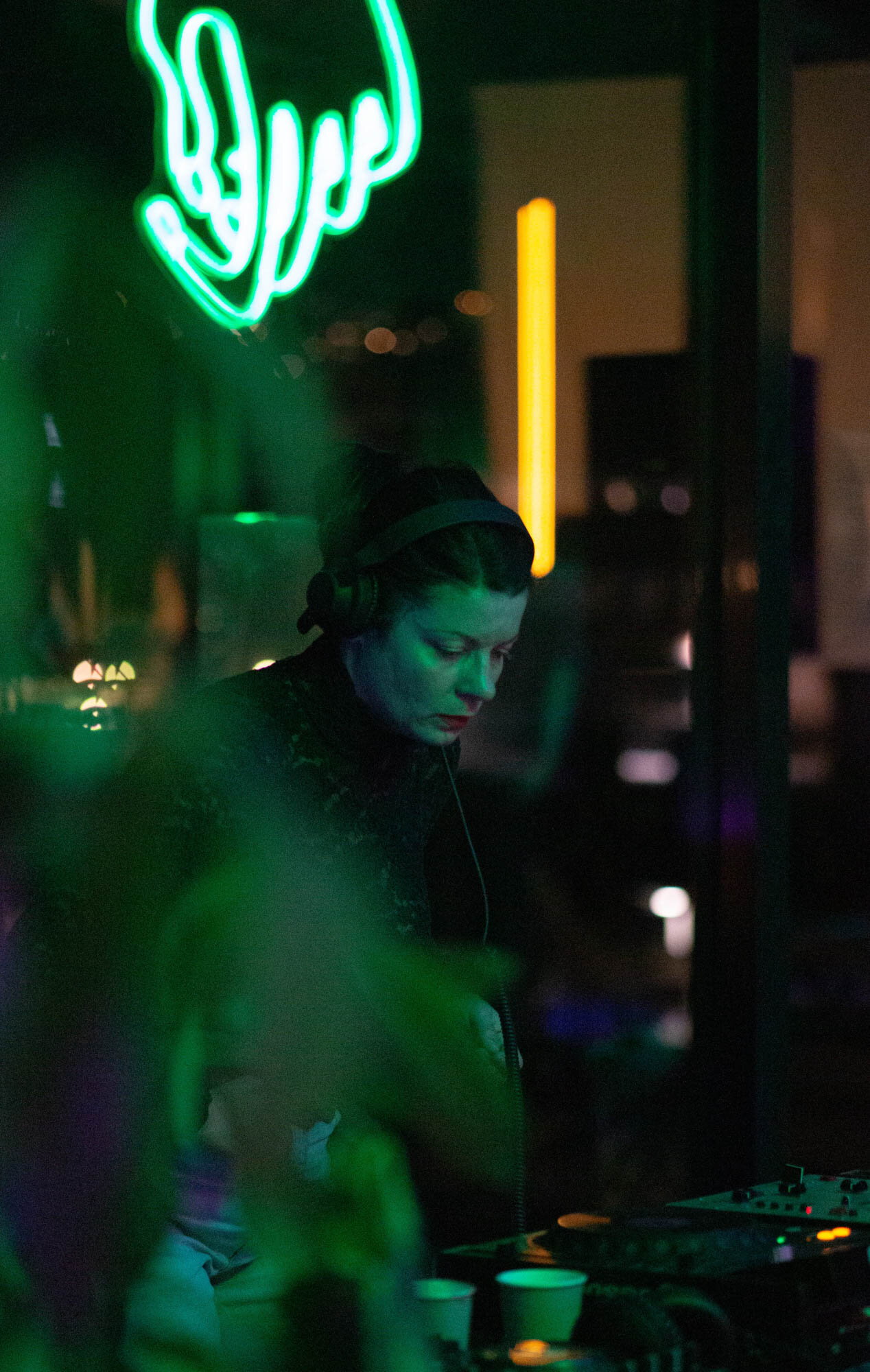 DJ-set med Charlotte Bendiks på avslutningsfesten. Foto: Daniela Toma/Open Out