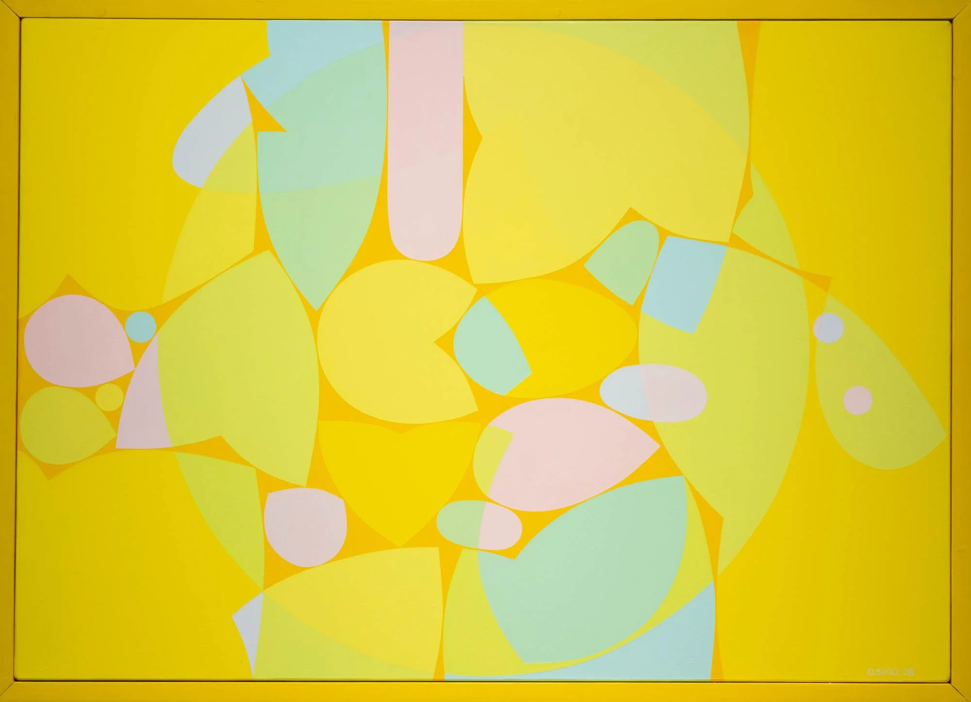   Soltegn  (2006), maleri av Alf Magne Salo. Foto: Kim G. Skytte / Nordnorsk Kunstmuseum 
