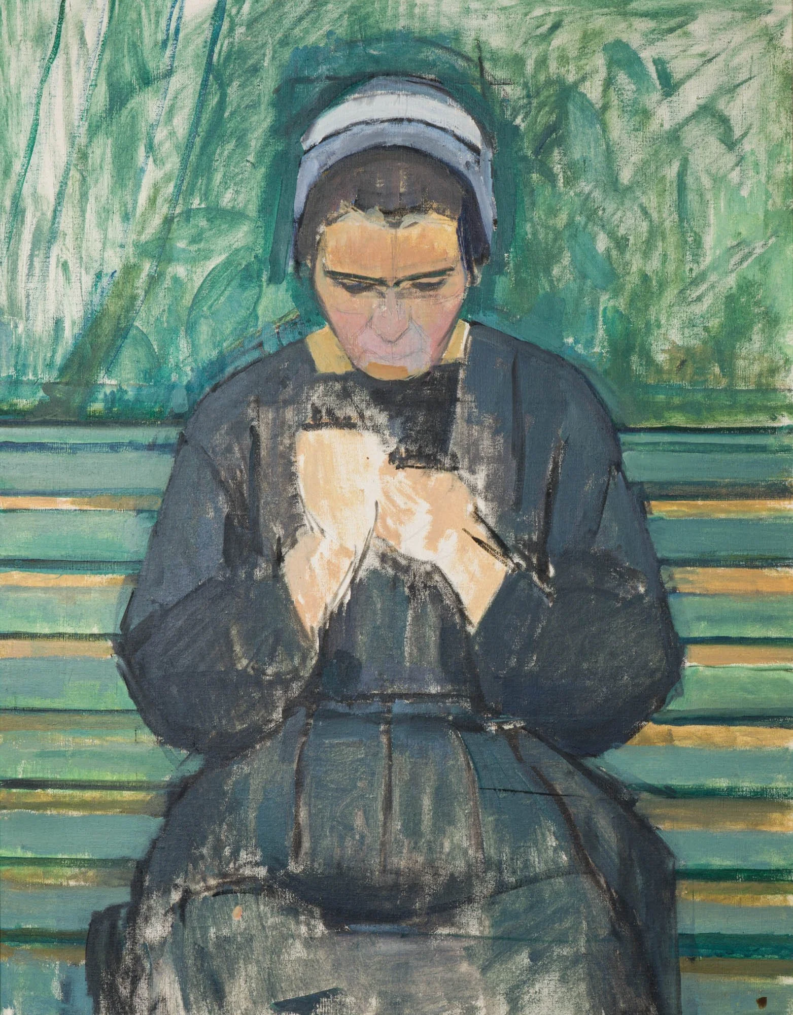  Maleri uten tittel. Av Sara Fabricius. Trolig fra 1918. Foto: Mari Hildung/Perspektivet Museum 